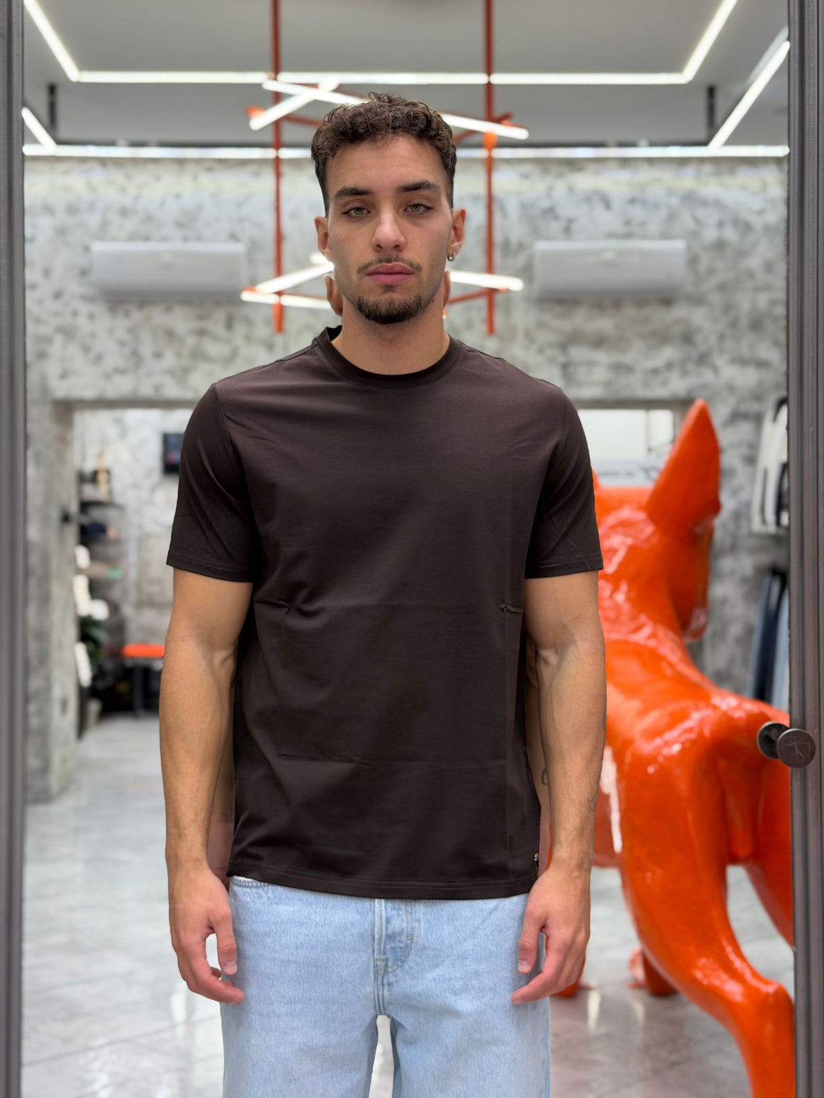 T-SHIRT IN PREGIATO ED ELEGANTE COTONE MERCERIZZATO - REGULAR FIT MK9910094-26.MOR