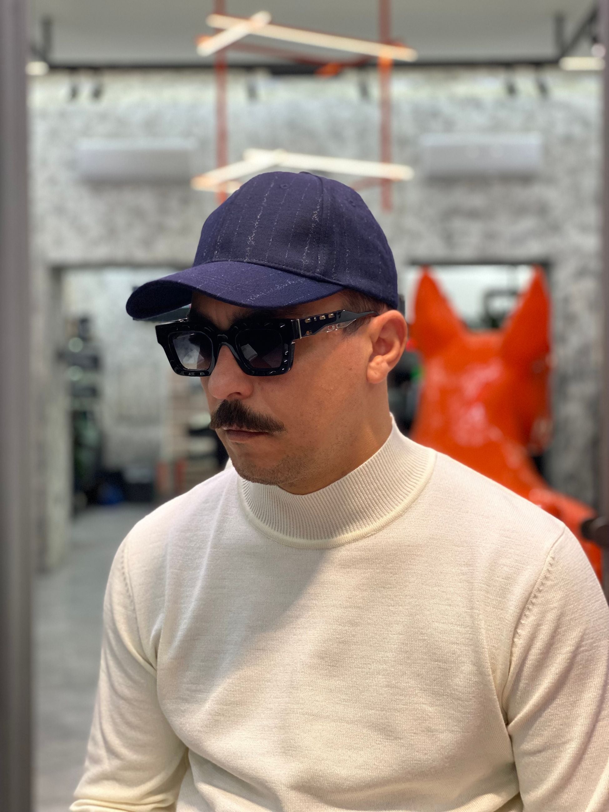 CAPPELLO BASEBALL GESSATO CAPI113SS.BLU