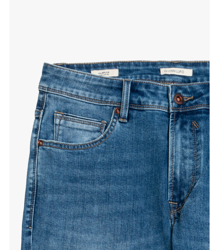 JEANS BRUCE IN TELA ELASTICIZZATA LAVAGGIO MEDIO - REGULAR/SLIM FIT GL6377Q