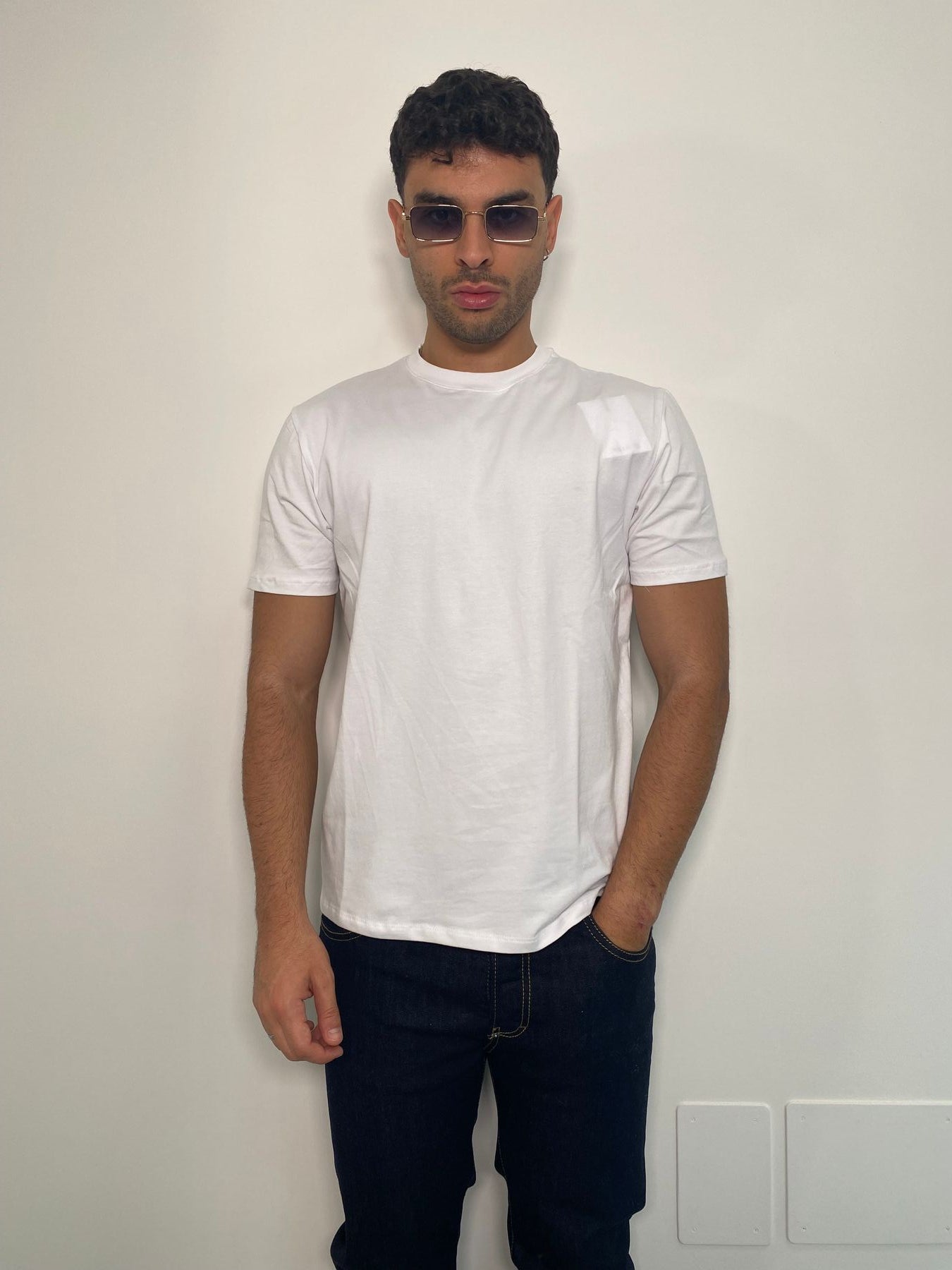 T-SHIRT BASIC IN COTONE ELASTICIZZATO - REGULAR FIT