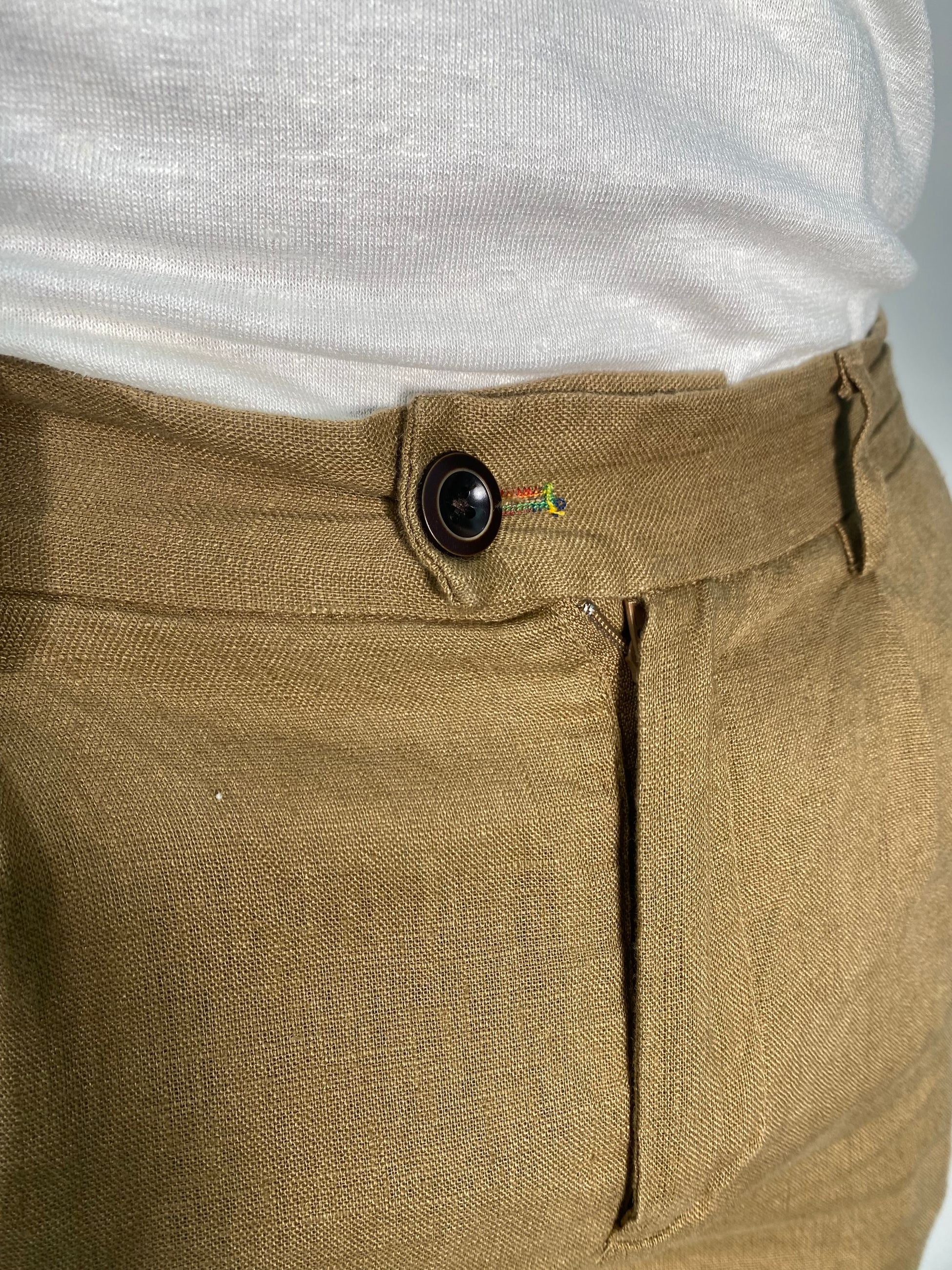 PANTALACCIO IN MISTO LINO/COTONE CON COULISSE - REGULAR FIT PSE1412SS.TAB