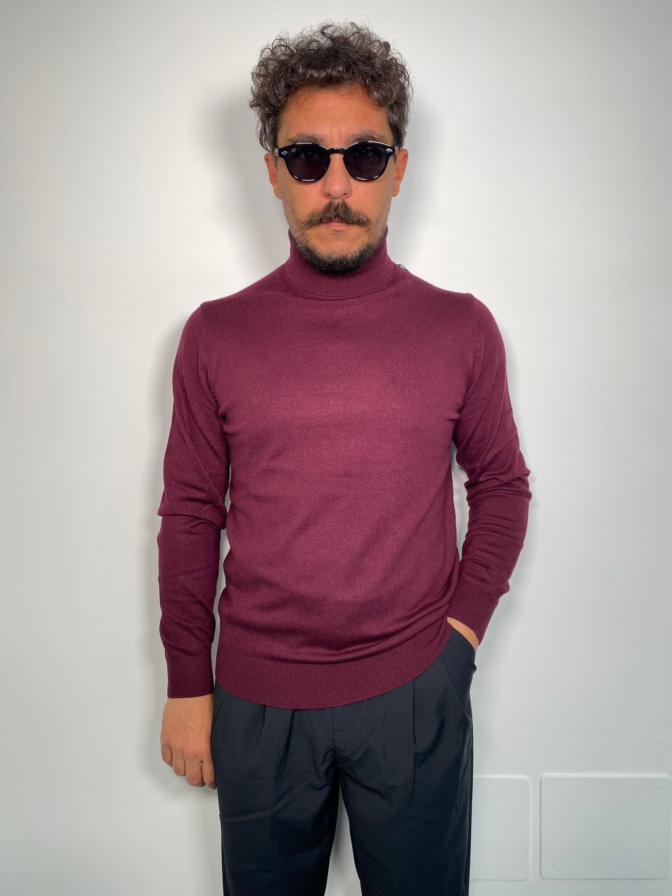 MAGLIA DOLCEVITA BASIC FINEZZA 12 IN MISTO CACHEMIRE - REGULAR FIT