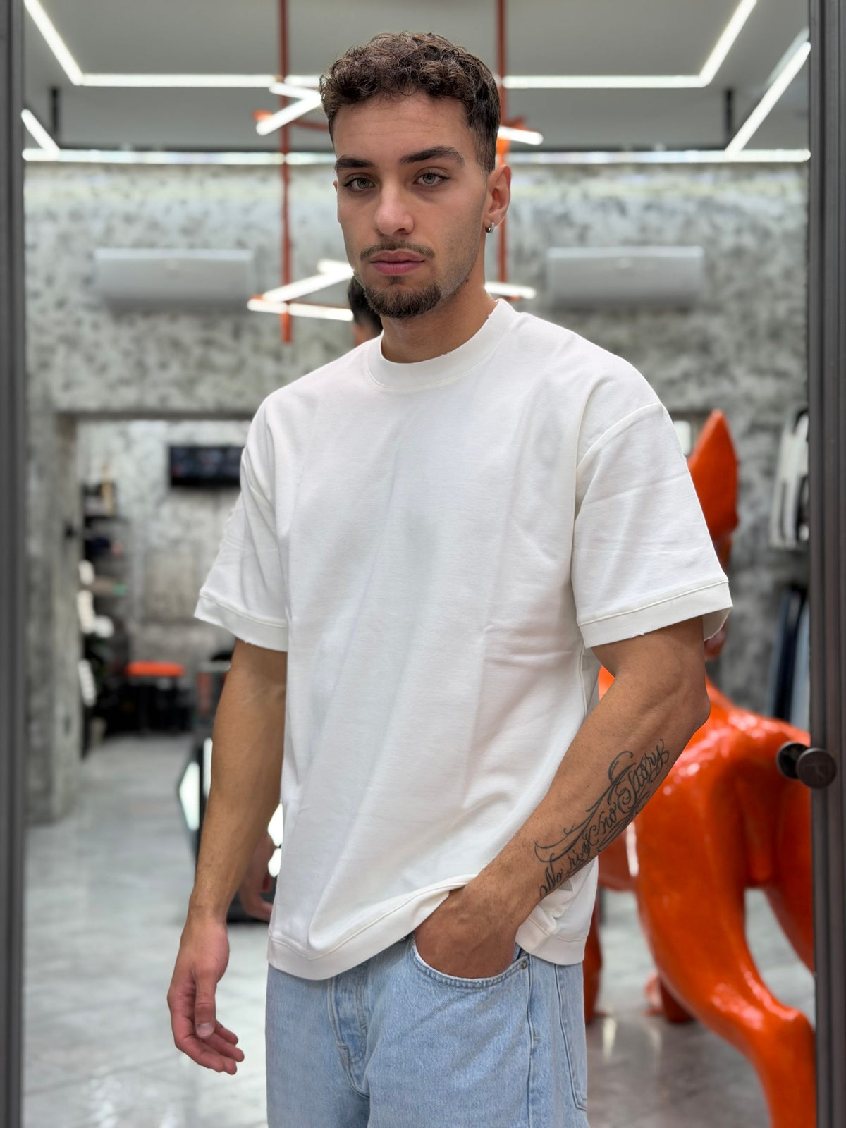 T-SHIRT BASIC IN 100% COTONE - REGULAR FIT TI3492SS.OFF