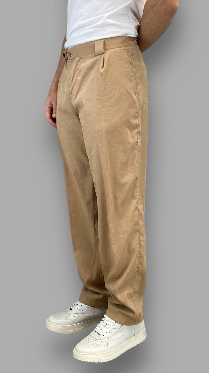 PANTALONE MORBIDO FONDO AMPIO IN TESSUTO EXTRA LIGHT - RELAXED FIT