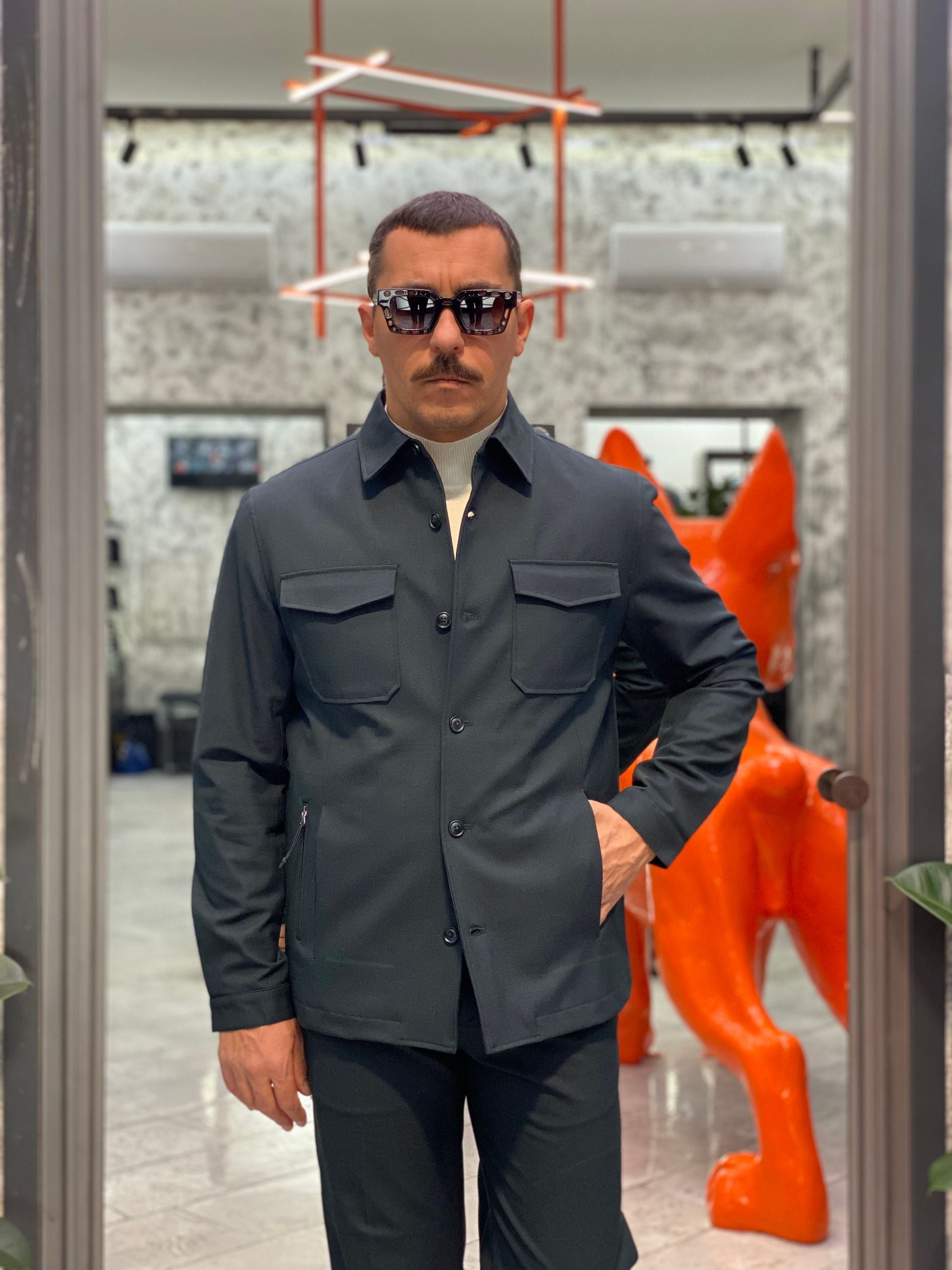 GIACCA GIUBBINO DA COMPLETO CON TRAPUNTA INTERNA E TASCHE A FILO ESTERNE - REGULAR FIT GBI1045SS.FOR