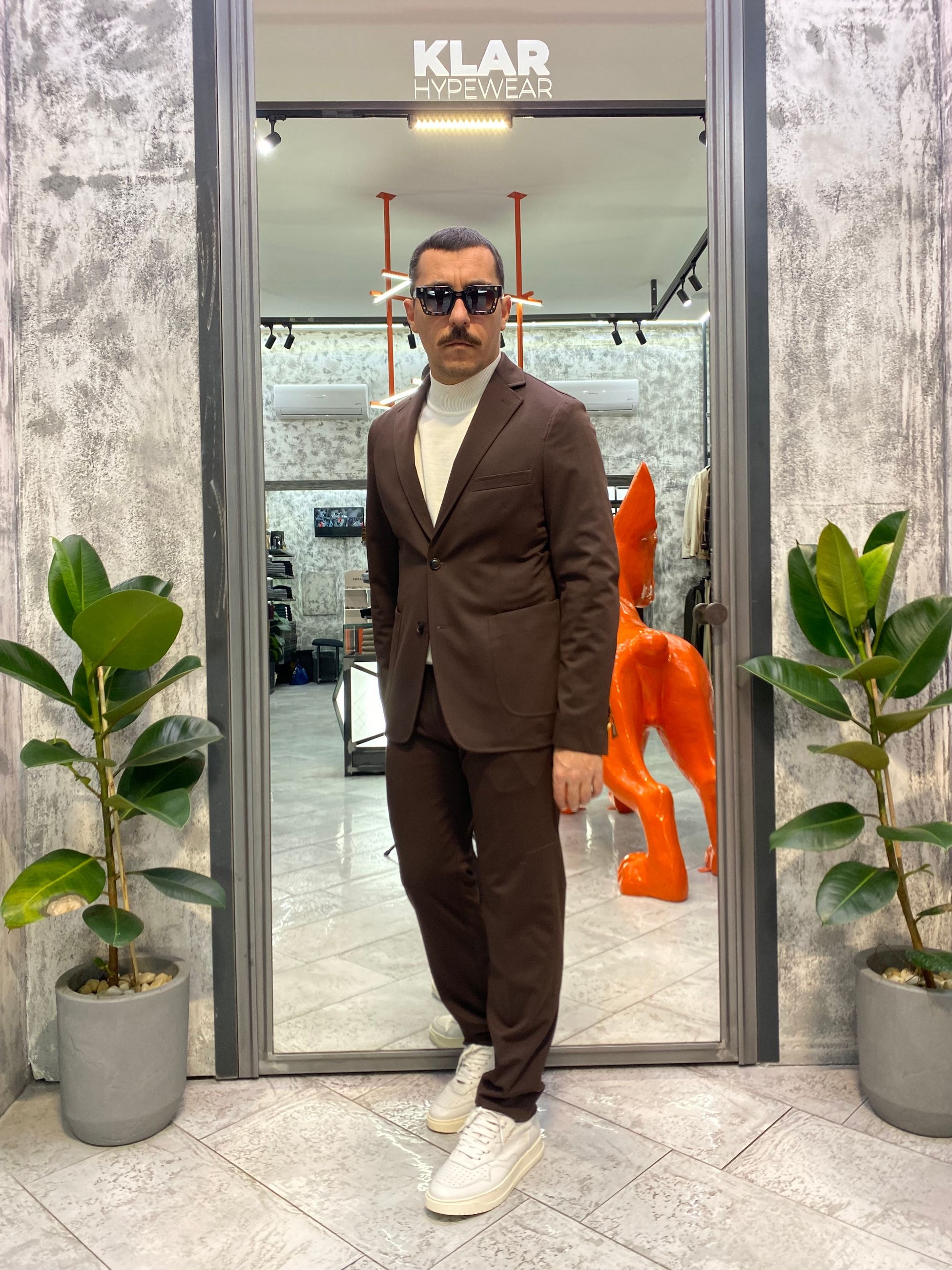 GIACCA MONOPETTO DA COMPLETO IN TESSUTO PUNTO MILANO ELASTICIZZATO SUPER COMFORT - REGULAR FIT GAI1056SS.MOR