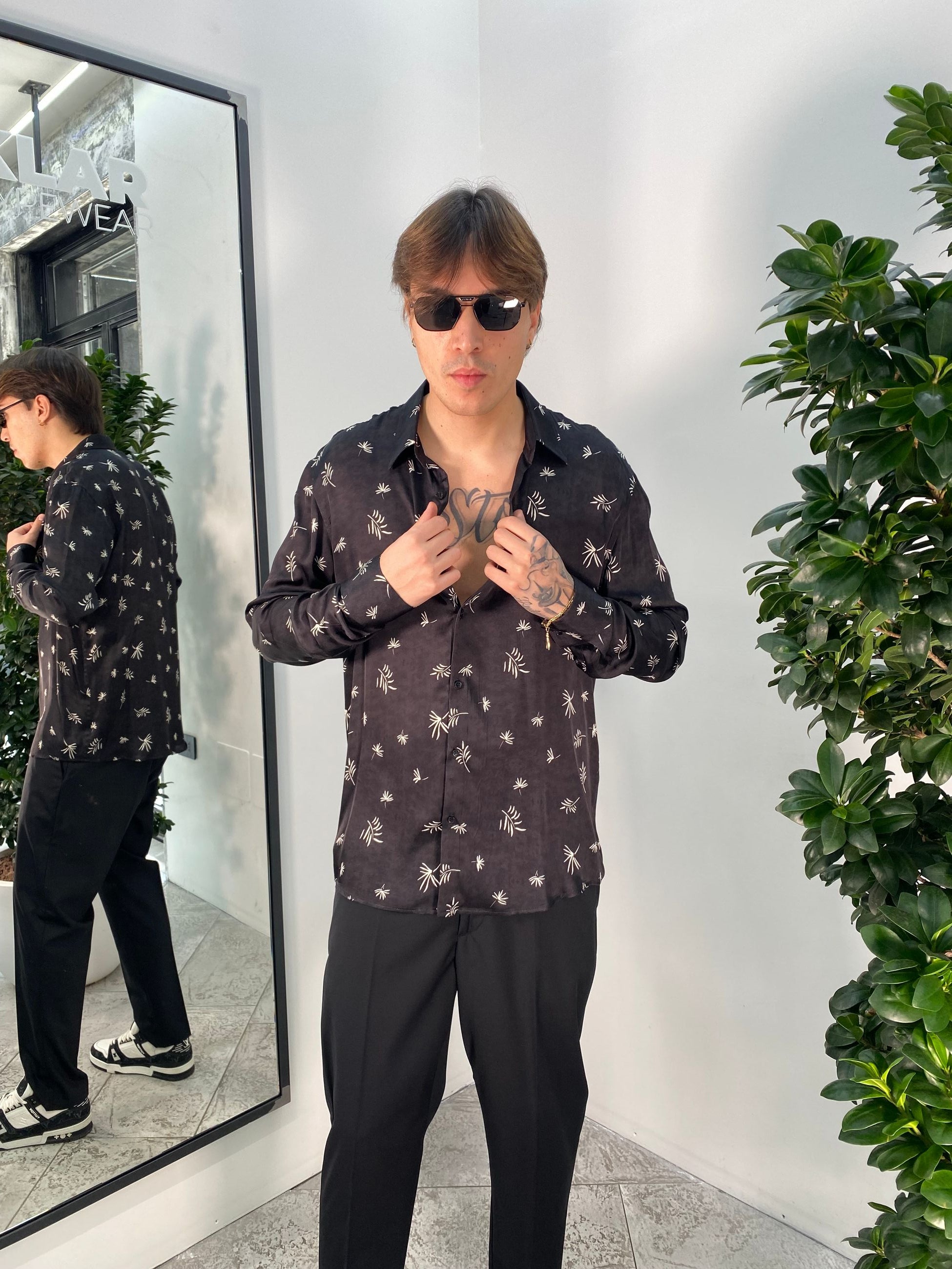 CAMICIA MANICA LUNGA FANTASIA RESORT IN MORBIDA E LEGGERA VISCOSA - RELAXED FIT CA3304