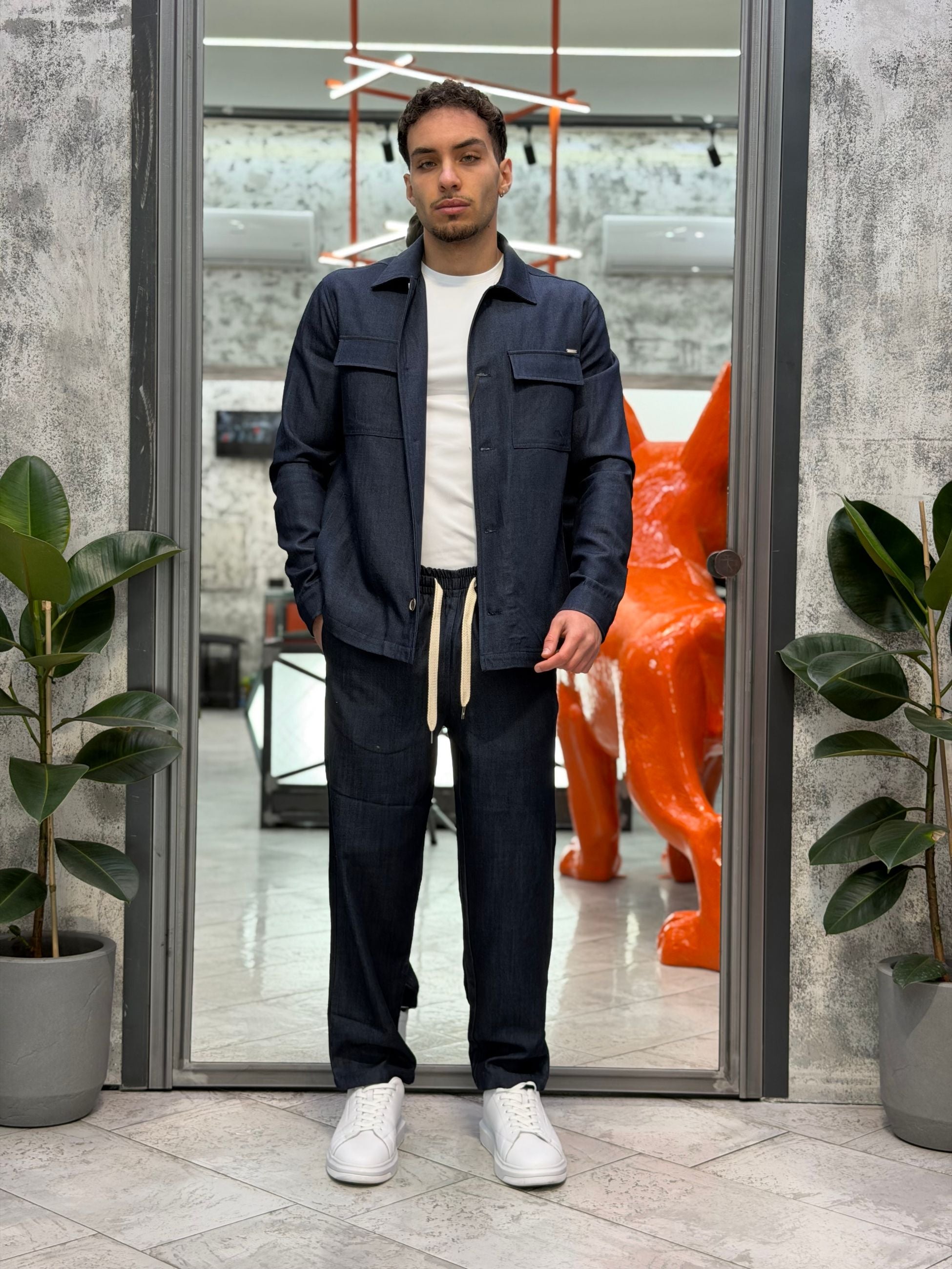 PANTALACCIO DA COMPLETO IN LEGGERO DENIM - COMFORT FIT GN21823