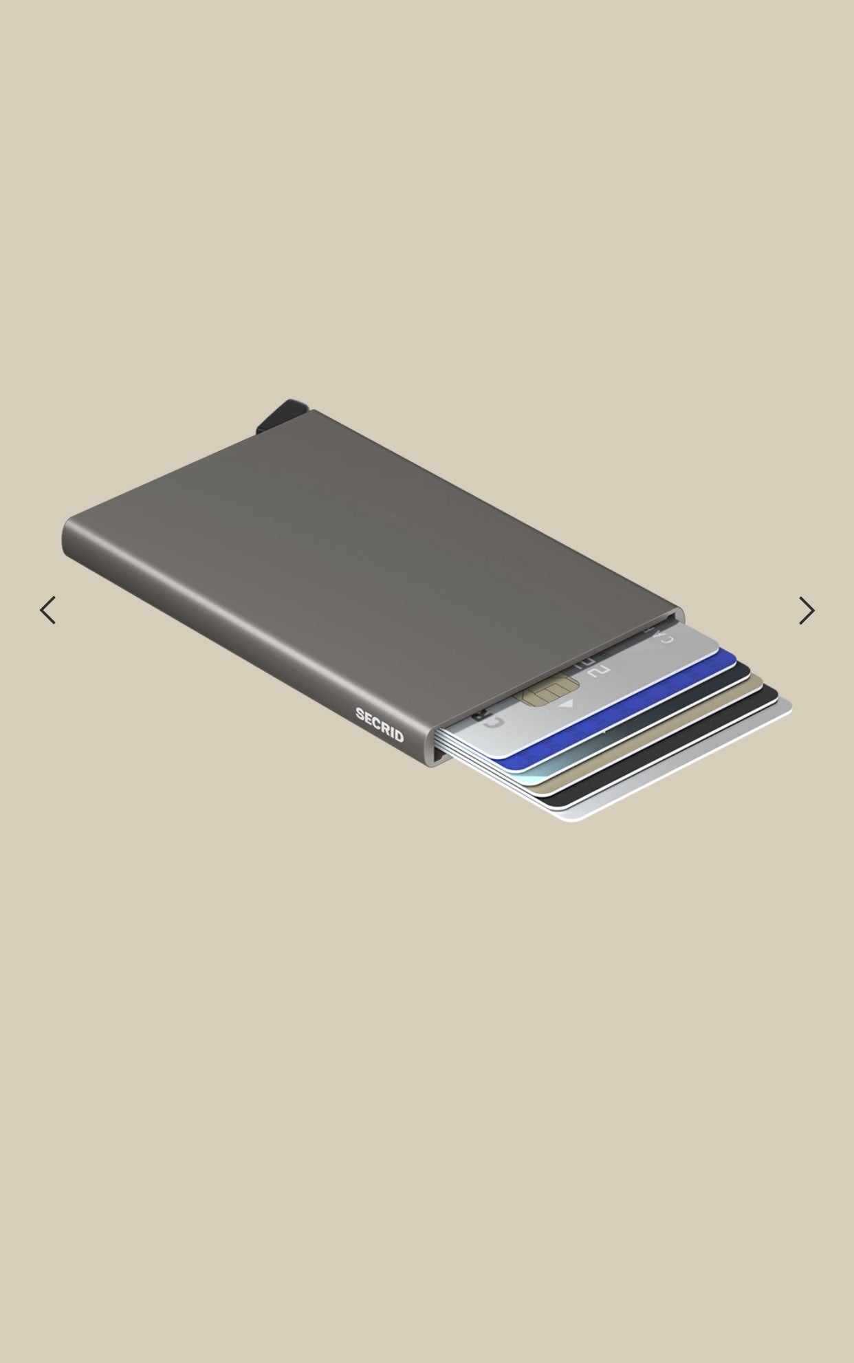 CARD PROTECTOR IN ALLUMINIO E ACCIAIO INOSSIDABILE C-EARTH GREY