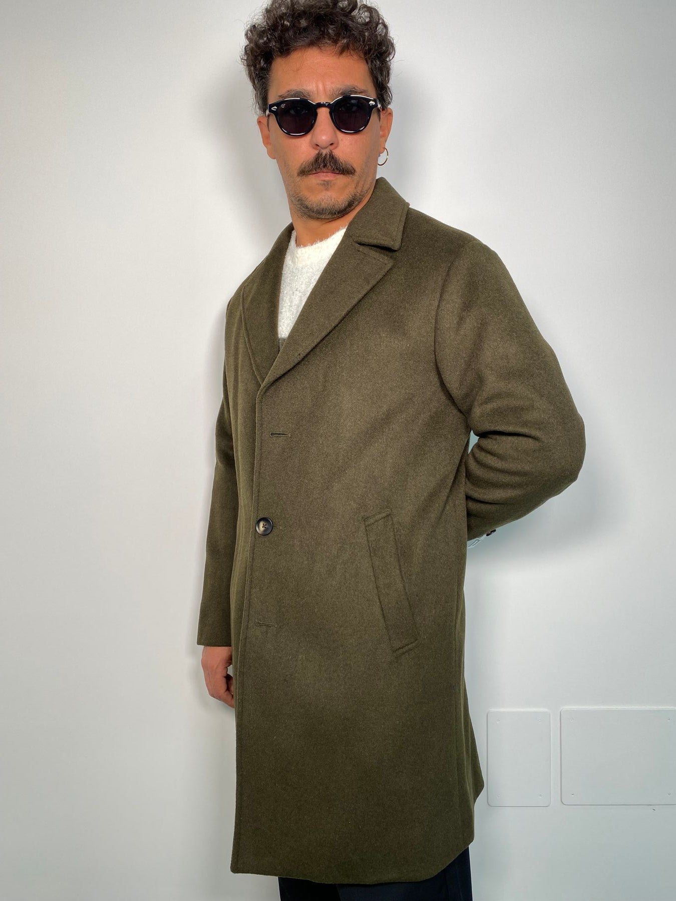 CAPPOTTO MONOPETTO 3 BOTTONI IN MISTO LANA - REGULAR FIT
