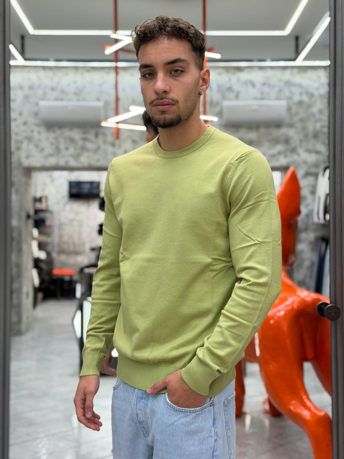 MAGLIA GIROCOLLO FINEZZA 12 IN MORBIDA VISCOSA - SLIM FIT MK20010-26.MAT