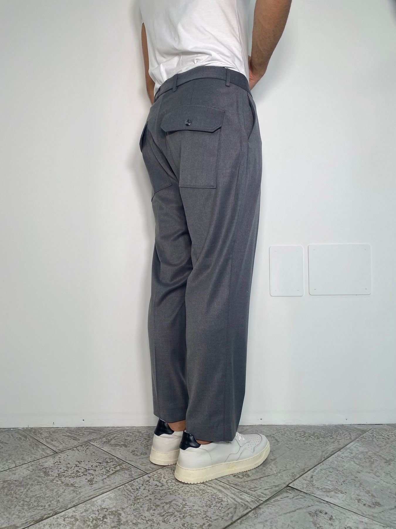 PANTALONE DA COORDINATO TASCA AMERICA CON TASCONI SUL RETRO - REGULAR FIT