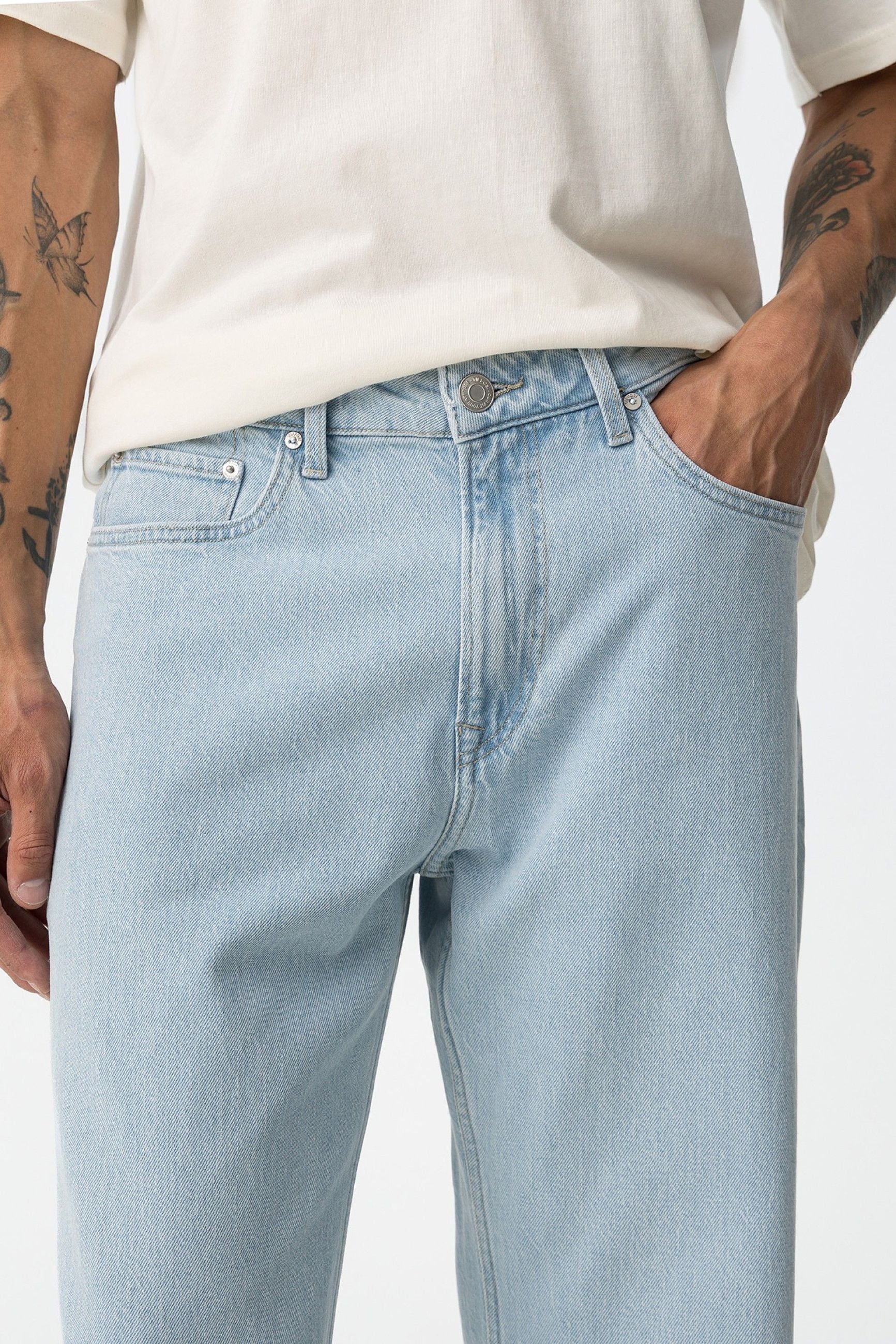 JEANS THOMAS_12 IN TELA LEGGERMENTE ELASTICIZZATA - LOOSE FIT 10062186