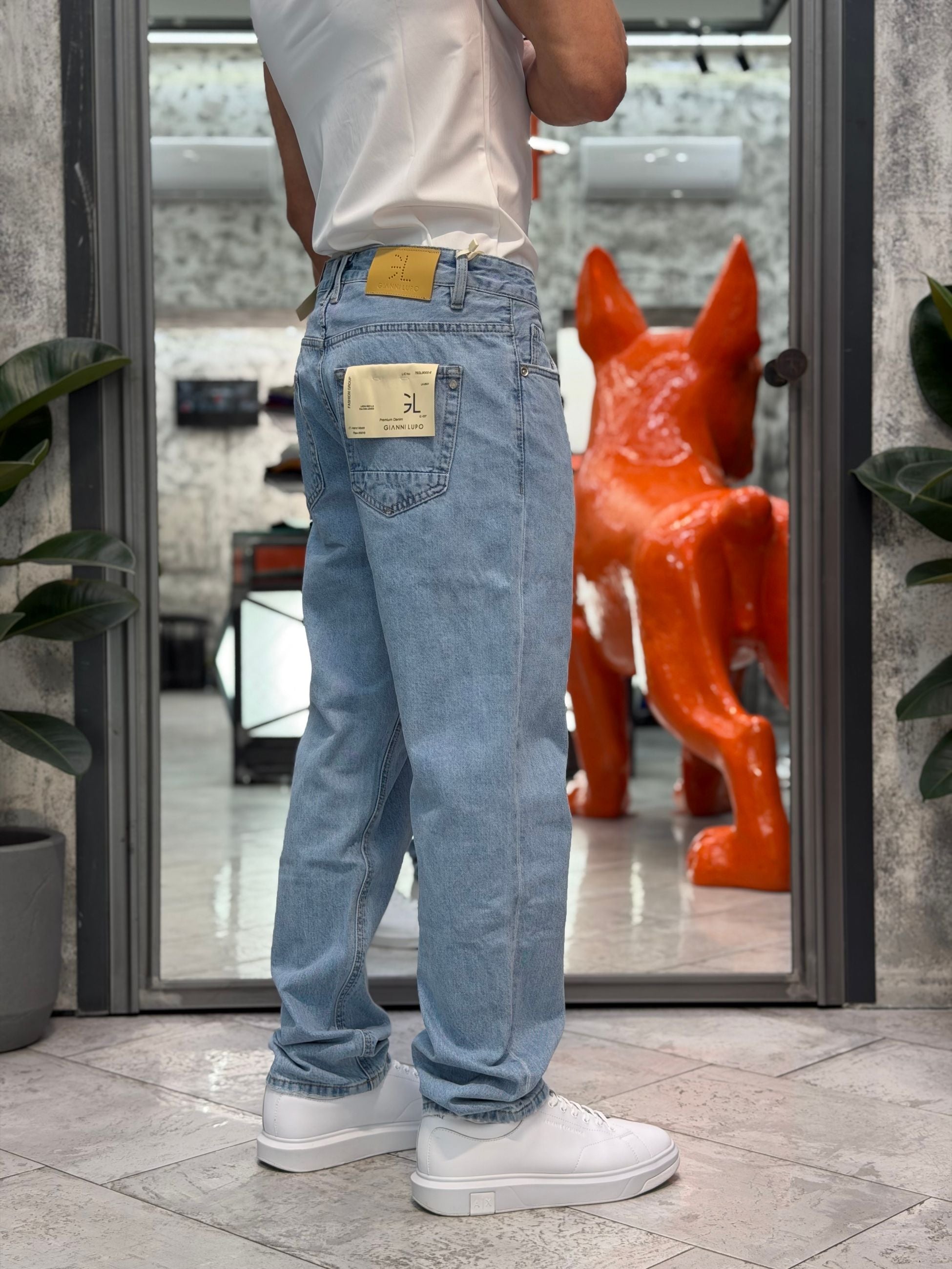 JEANS ALEX 5 TASCHE ZERO WASH - STRAIGHT LEG (GAMBA DRITTA) GL6396Q