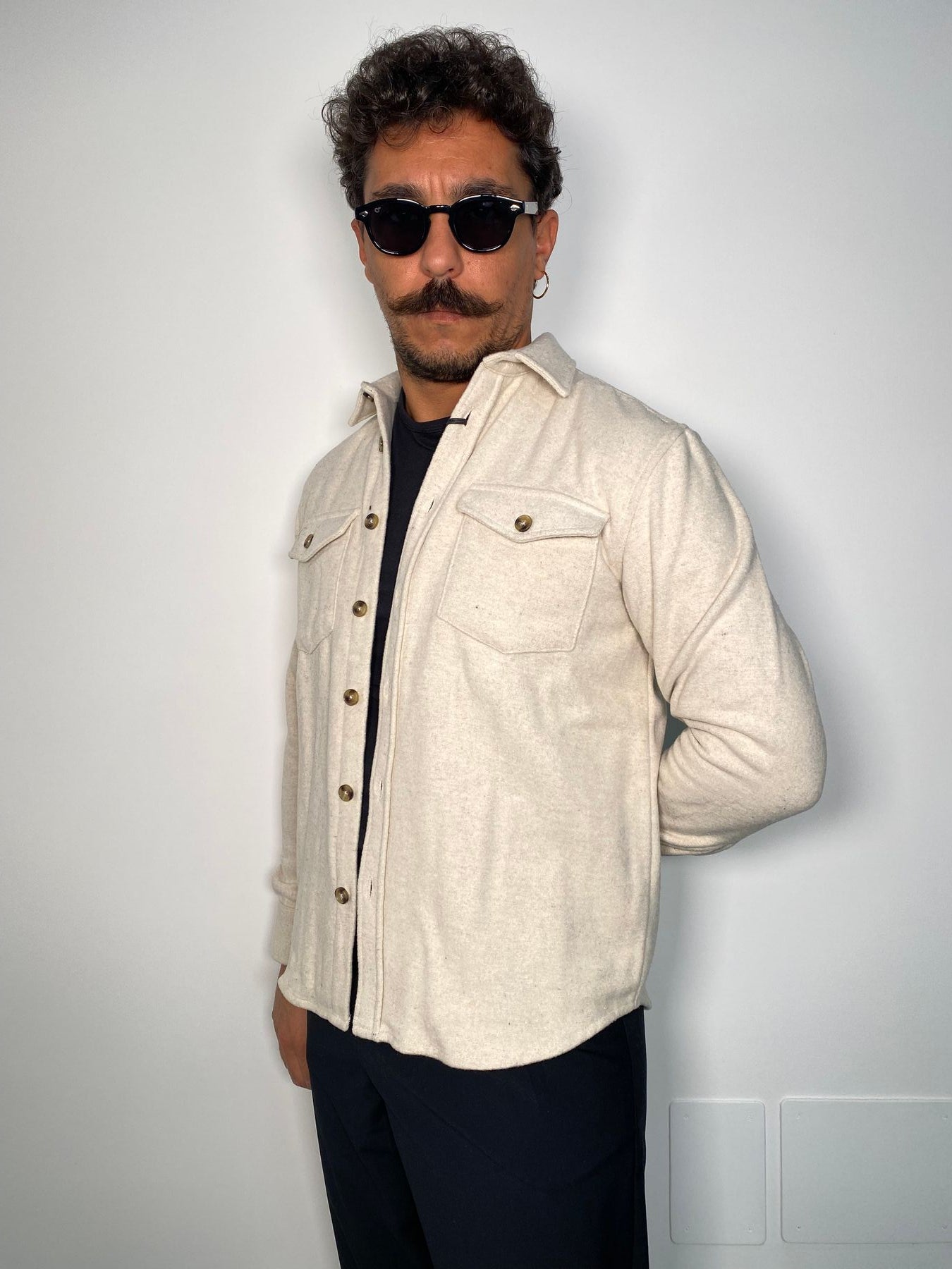OVERSHIRT IN MISTO LANA CON TASCONI - REGULAR FIT
