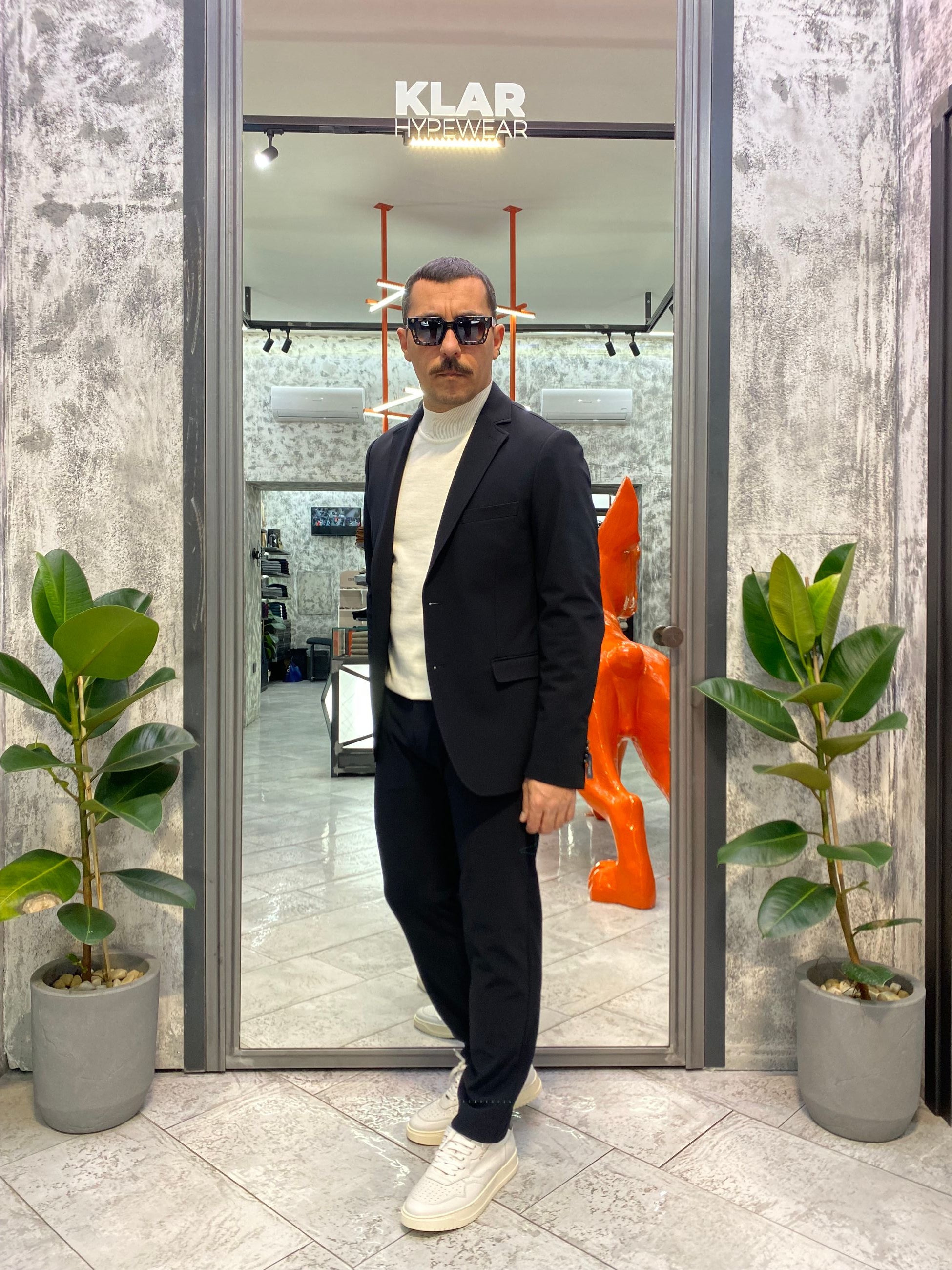 PANTALONE ELEGANTE DA COMPLETO IN TESSUTO TECNICO ELASTICIZZATO SUPER COMFORT - REGULAR FIT PSI1462SS.NER