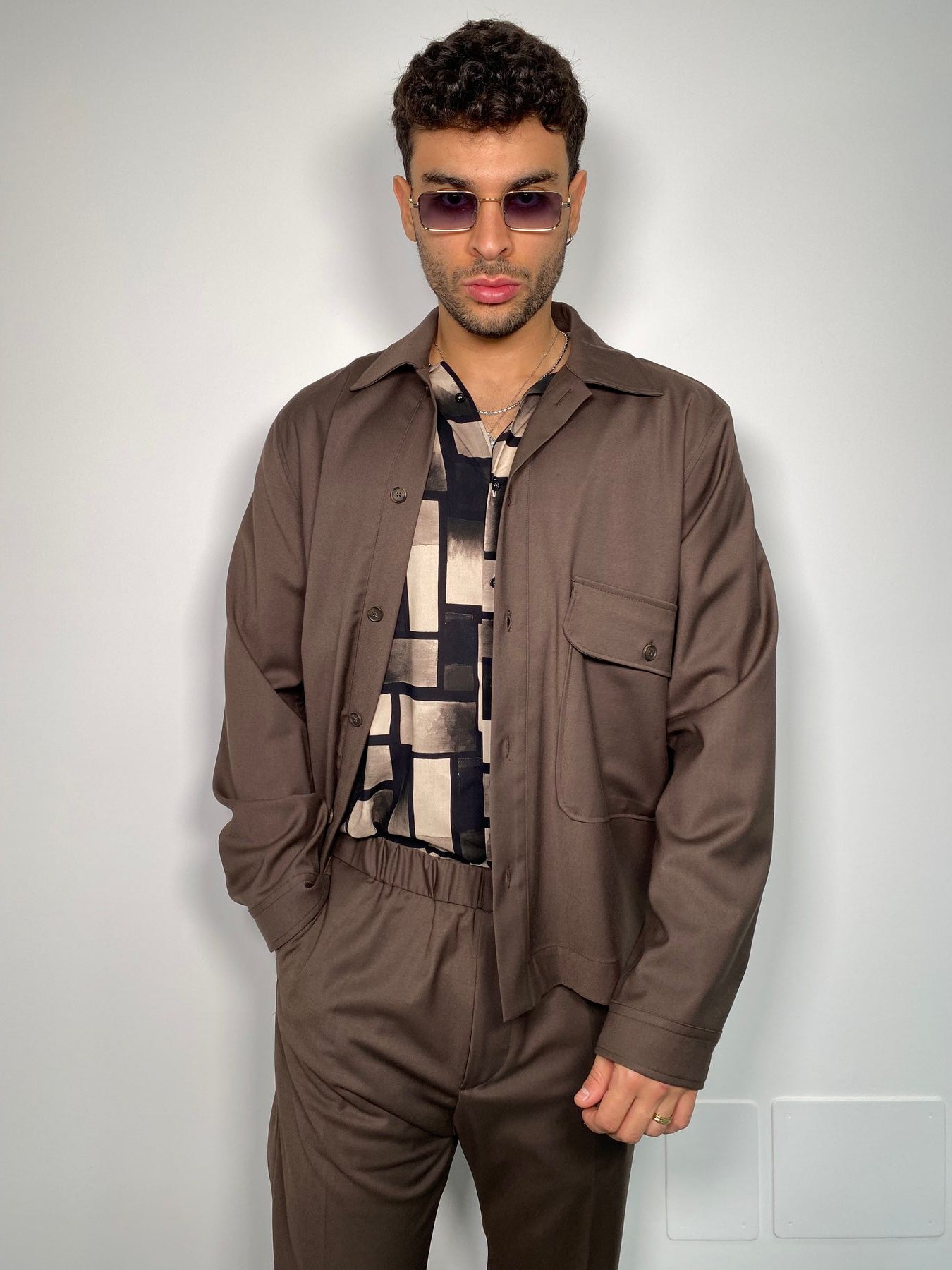 GIACCA CAMICIA CON TASCONE DA COORDINATO - RELAXED FIT