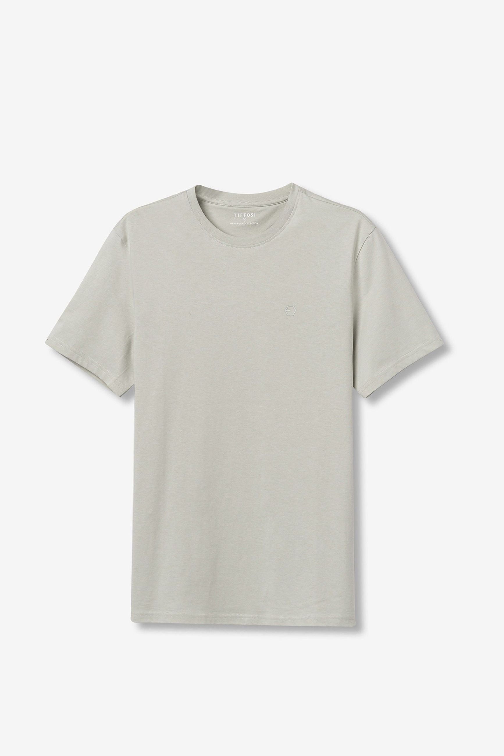T-SHIRT BARTON BASIC IN 100% COTONE CON LOGO LATO CUORE - REGULAR FIT 10048304.PES