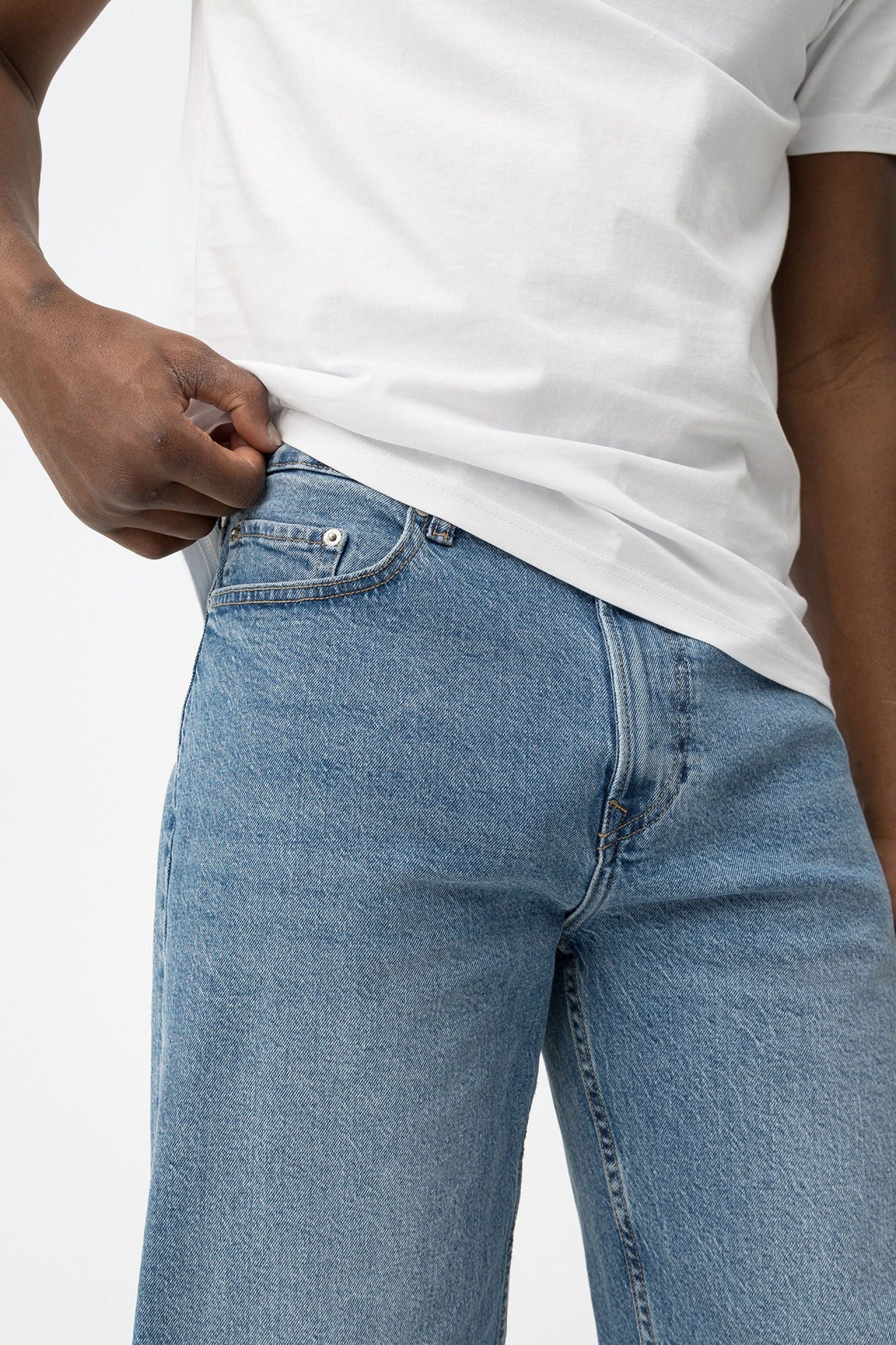 JEANS THOMAS_19 5 TASCHE MEDIUM WASH - LOOSE FIT 10065049