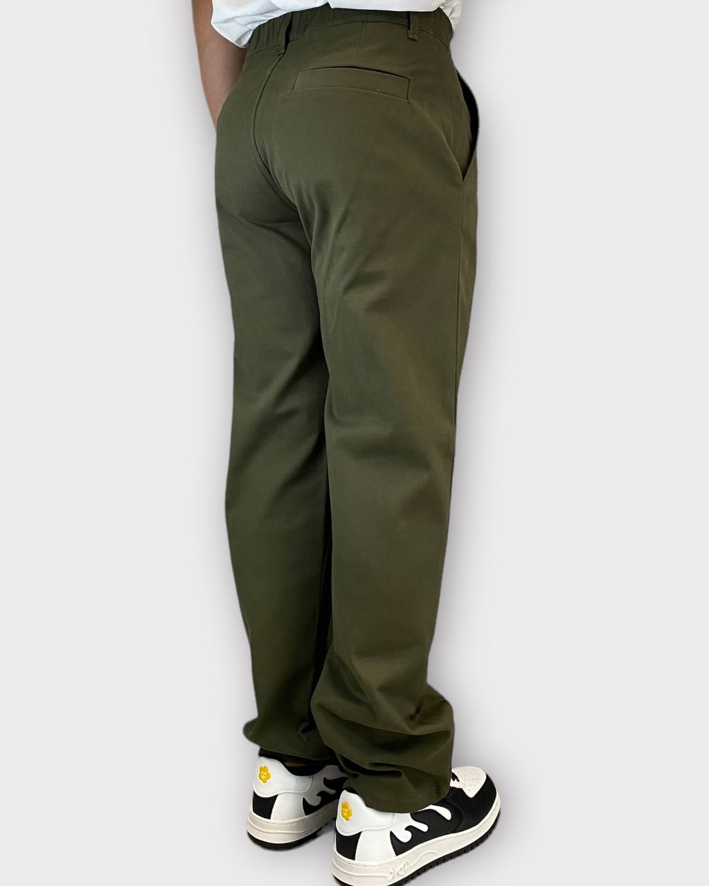 PANTALONE DA COORDINATO FONDO AMPIO CON COULISSE IN VITA - TASCA AMERICA