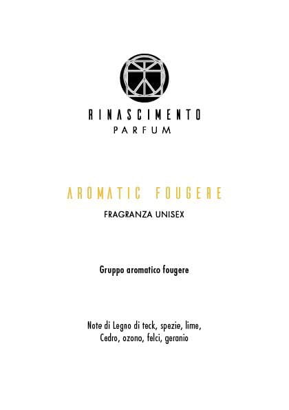 AROMATIC FOUGERE EAU DE PARFUM NO GENDER - GRUPPO AROMATICO - MODERATO/FORTE