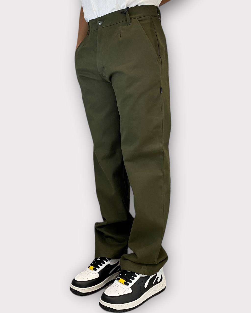 PANTALONE DA COORDINATO FONDO AMPIO CON COULISSE IN VITA - TASCA AMERICA