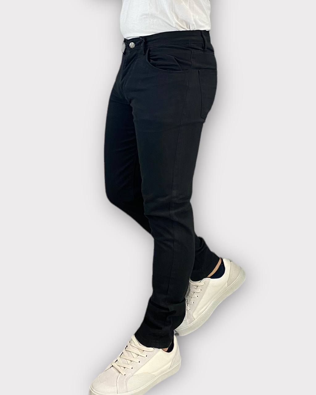 PANTALONE BASIC 5 TASCHE IN COTONE ELASTICIZZATO - SLIM FIT