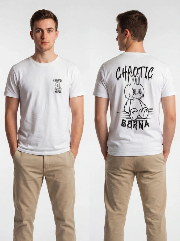 T-SHIRT IN PURO COTONE CON STAMPA CHAOTIC - REGULAR FIT M-261178