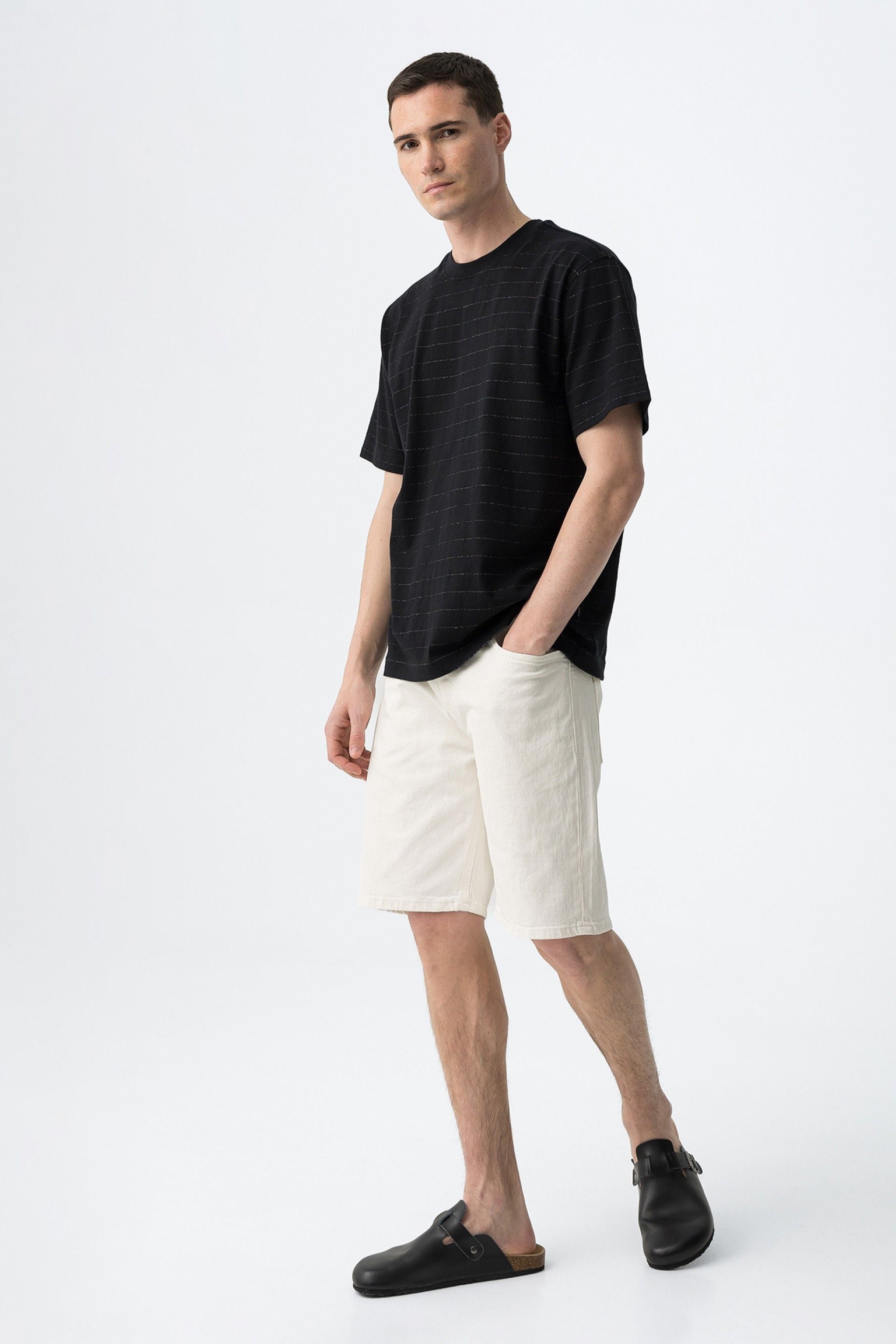 BERMUDA IN JEANS COLIN_19 WHITE WASH - REGULAR FIT 10065093