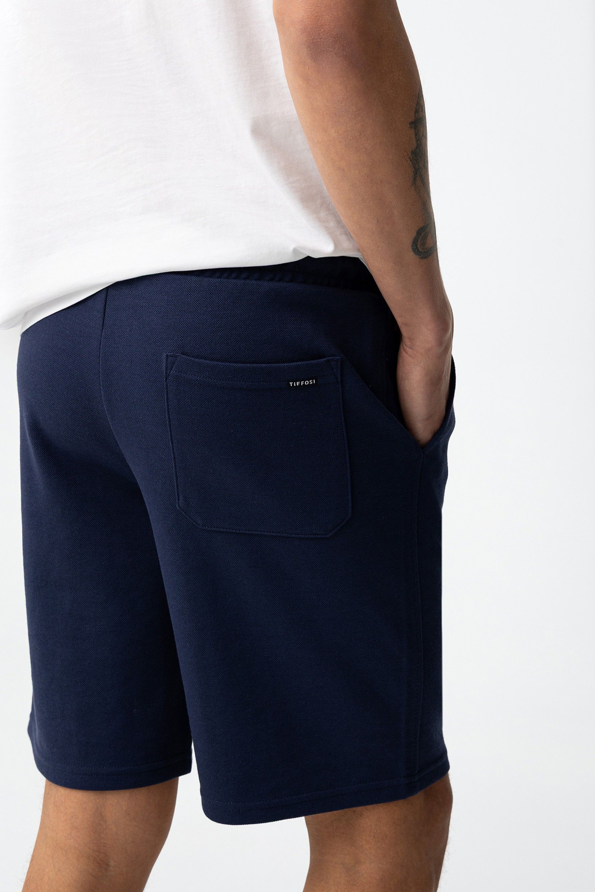 BERMUDA HARRIS IN FELPA - REGULAR FIT 10064488.BLU