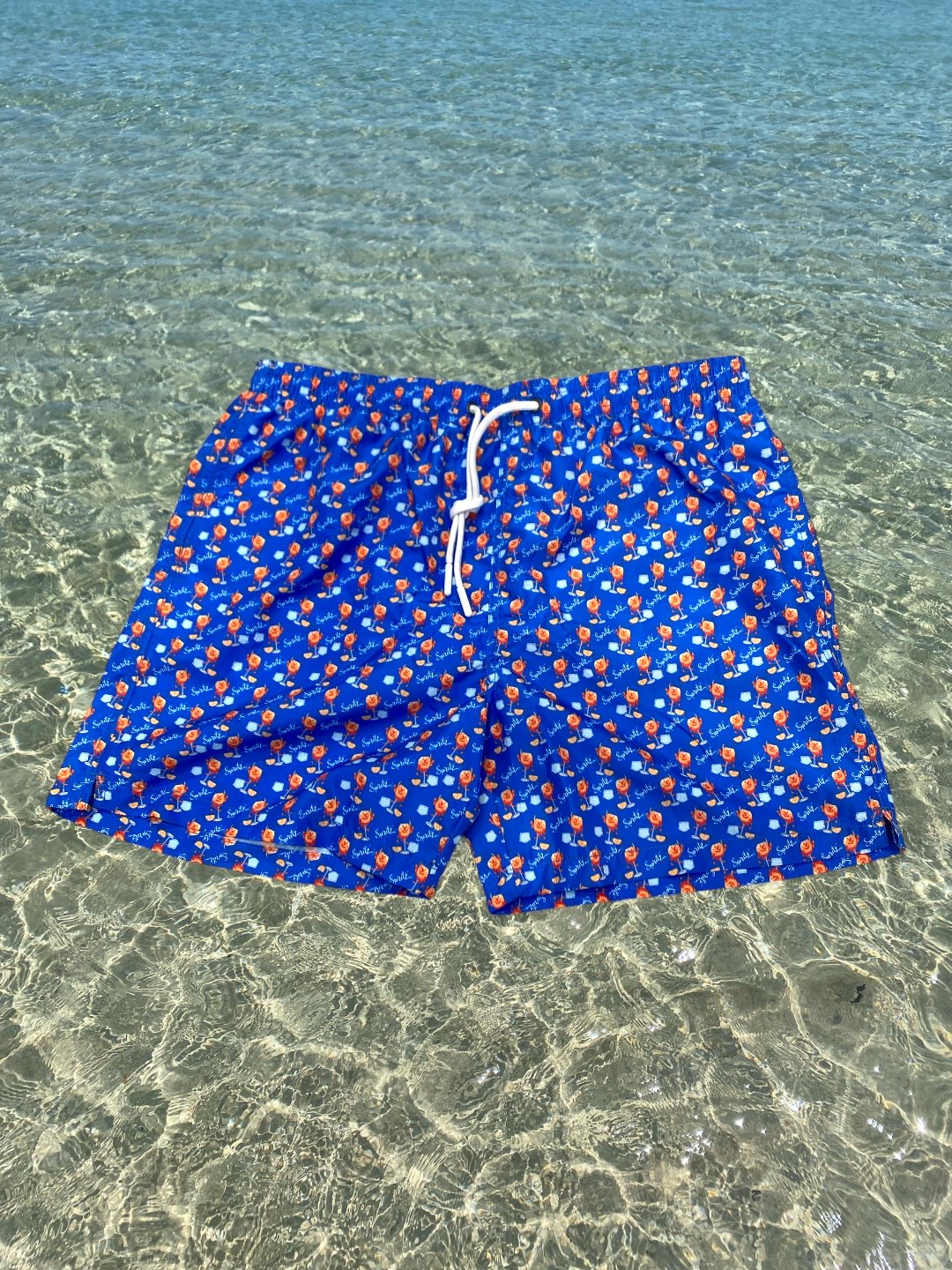 COSTUME DA BAGNO DA UOMO IN TESSUTO LEGGERO FANTASIA APEROL SPRITZ - REGULAR FIT PL348