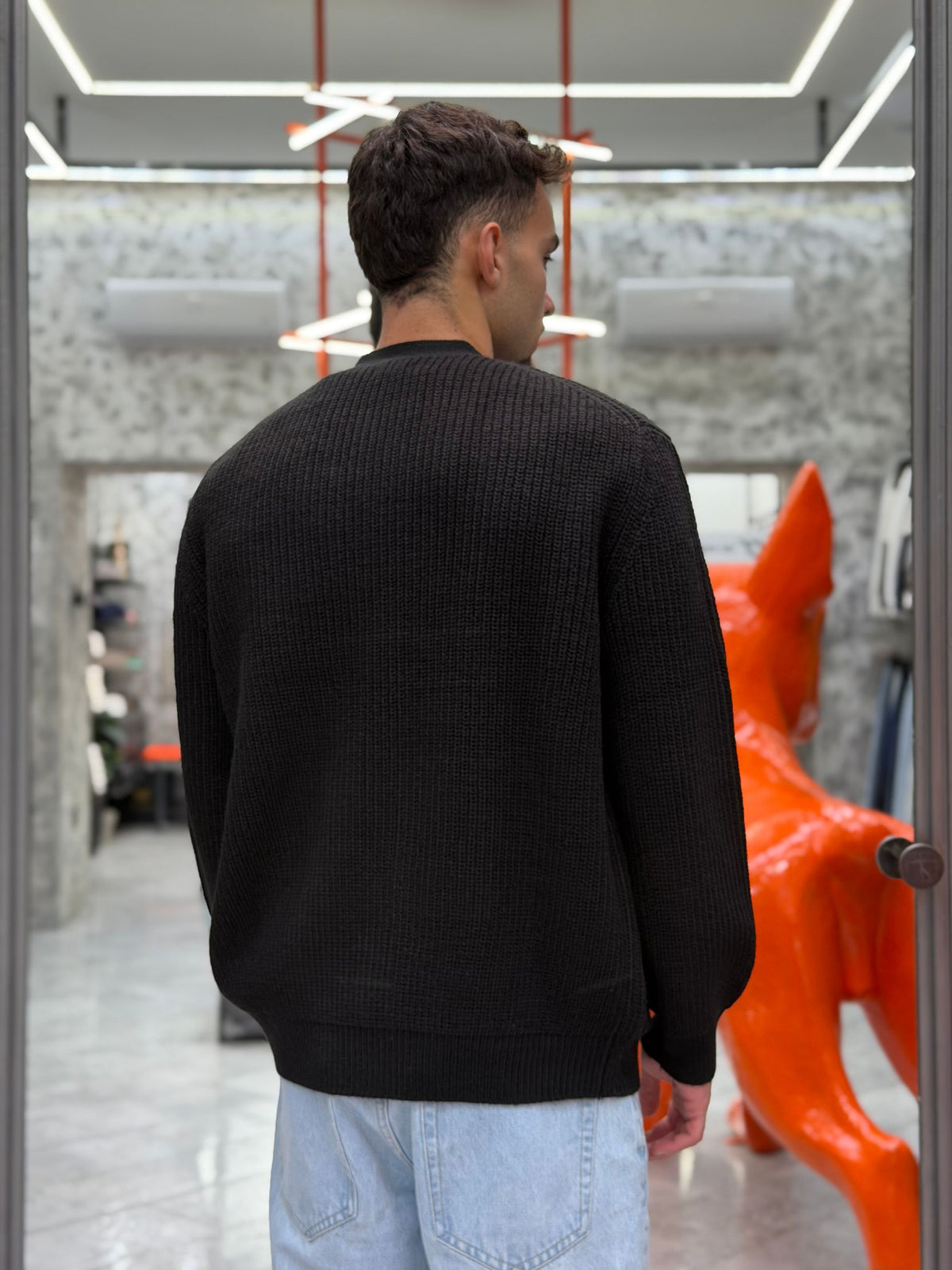 CARDIGAN IN MISTO LANA FINEZZA 10 COSTA INGLESE CON TASCHE A TOPPA - REGULAR FIT MK2900051.NER