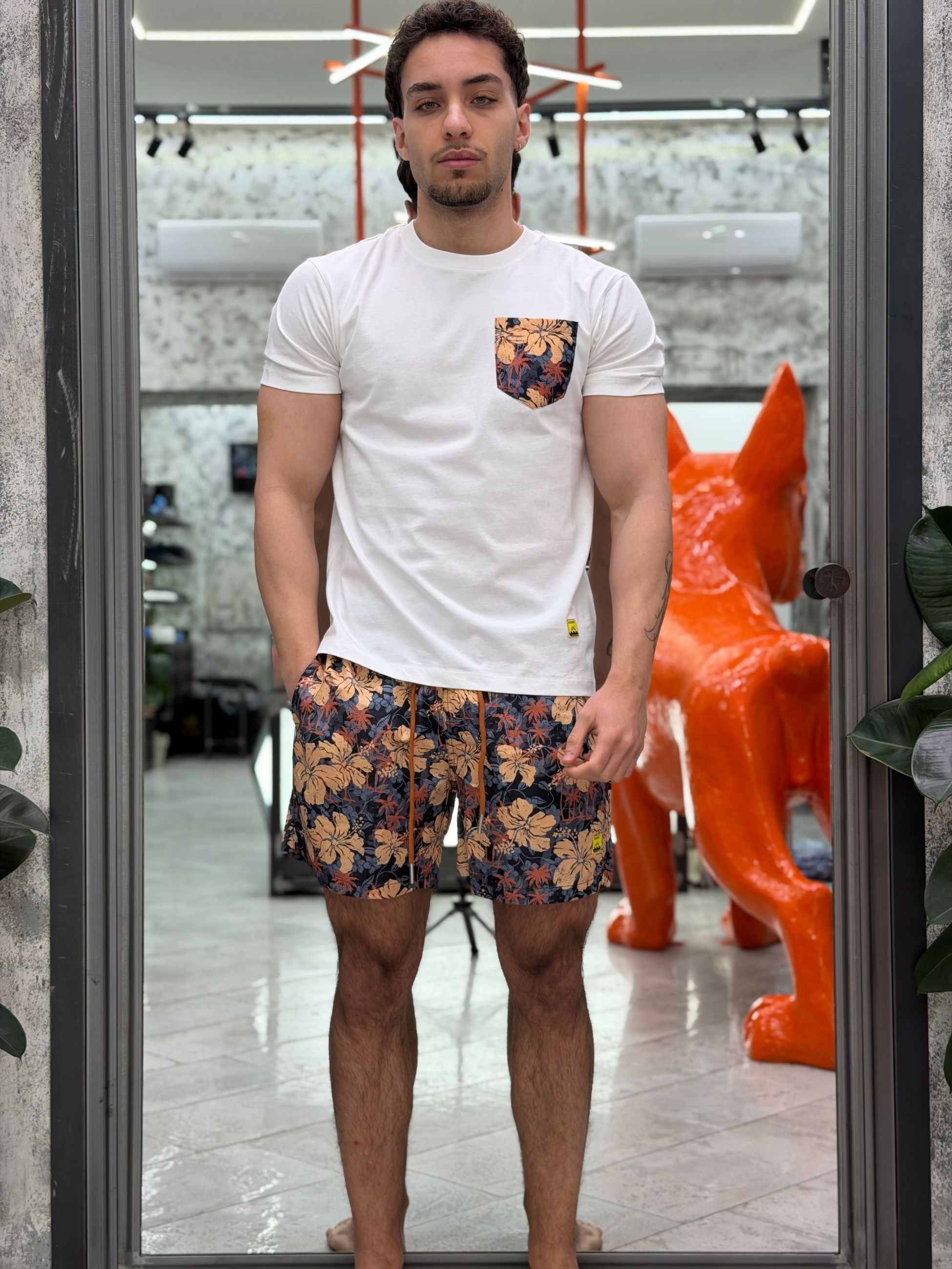 COSTUME MODELLO BOXER FANTASIA FLOREALE - REGULAR FIT GL5239BD