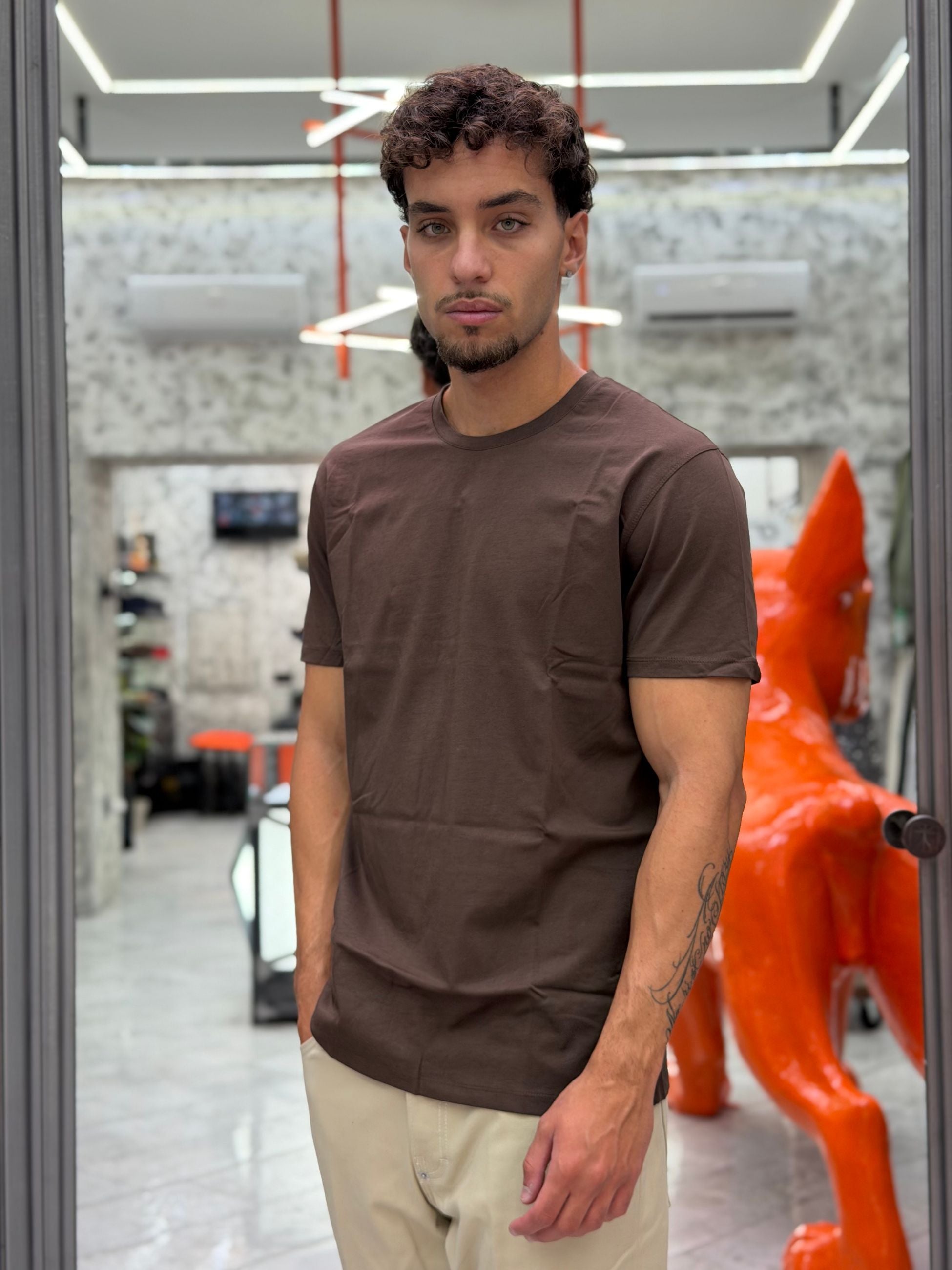 T-SHIRT BASIC IN 100% COTONE EXTRA FINE - REGULAR FIT GL1078F-F26.COF