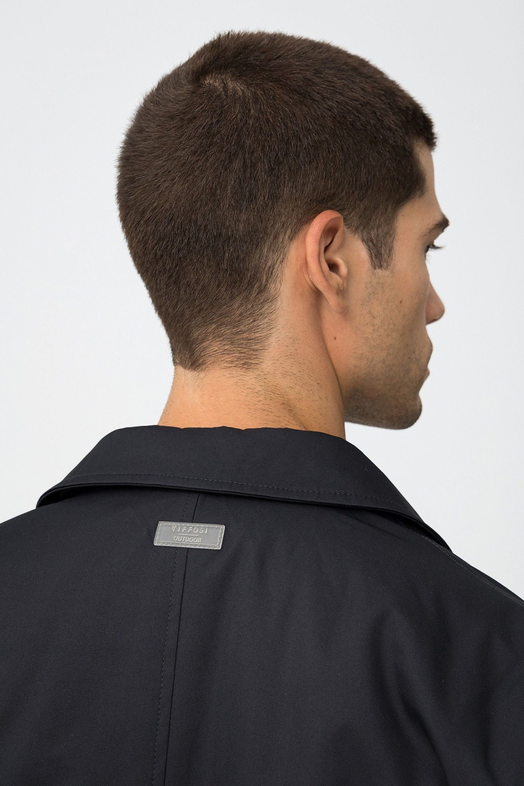 TRENCH PANAMA' ANTIPIOGGIA CON CHIUSURA ZIP E BOTTONI AUTOMATICI - REGULAR FIT 10062557.BLU