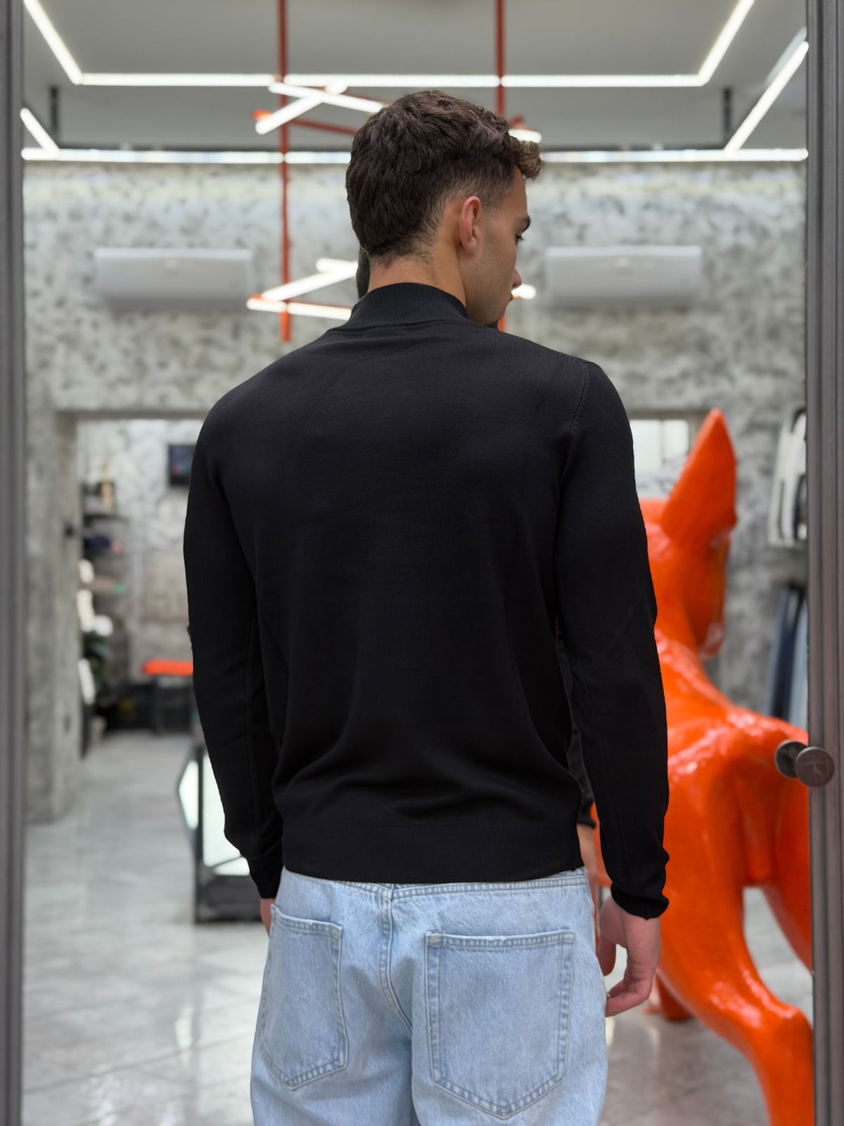 MAGLIA LUPETTO BASIC IN MORBIDA VISCOSA - REGULAR FIT MI3333SS.NER