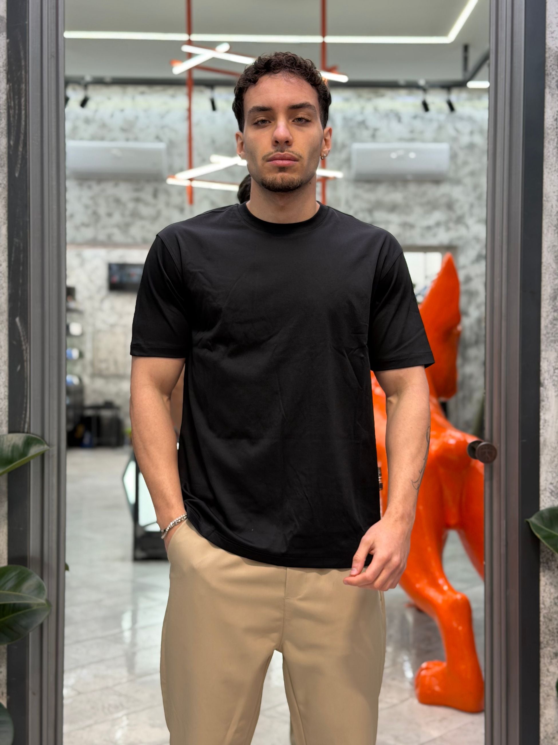 T-SHIRT BASIC SEMI OVERSIZE GLW017TB.NER