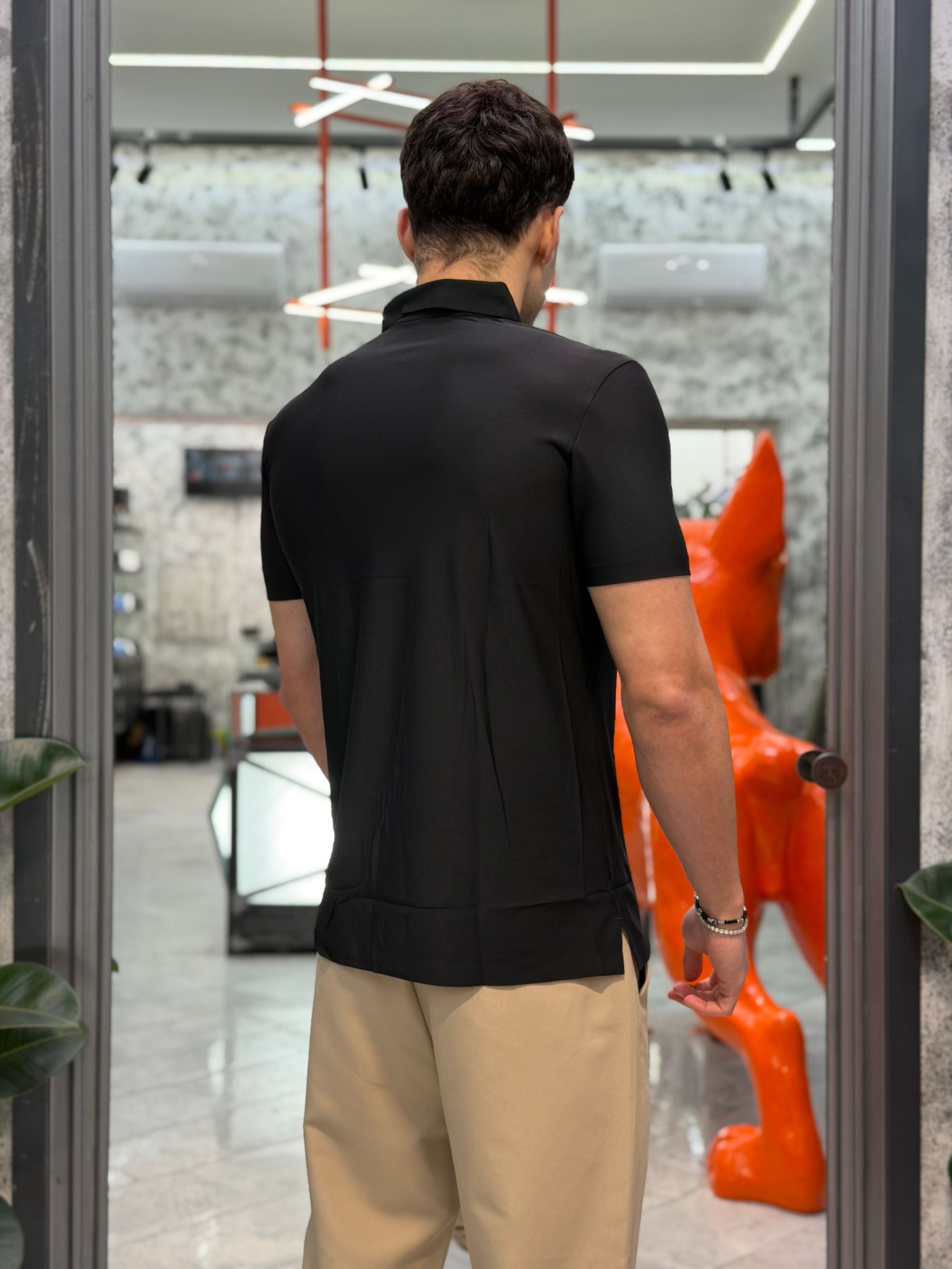 POLO BASIC IN TESSUTO TECNICO NO STIRO - SLIM FIT GL1003TB-S26.NER