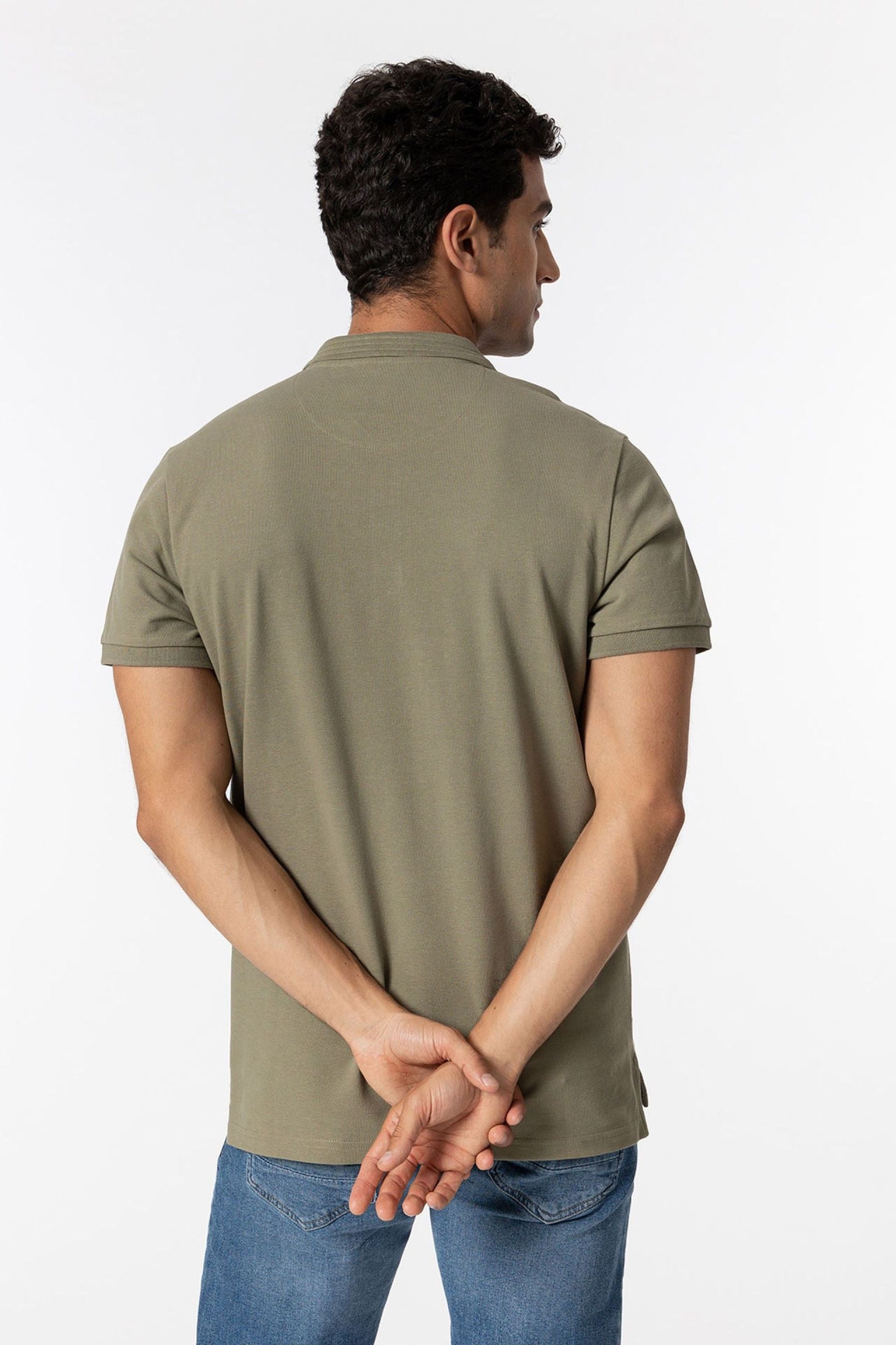 POLO MANNING_2 IN 100% COTONE PIQUET CON LOGO LATO CUORE TONO SU TONO - REGULAR FIT 10050806.MVE