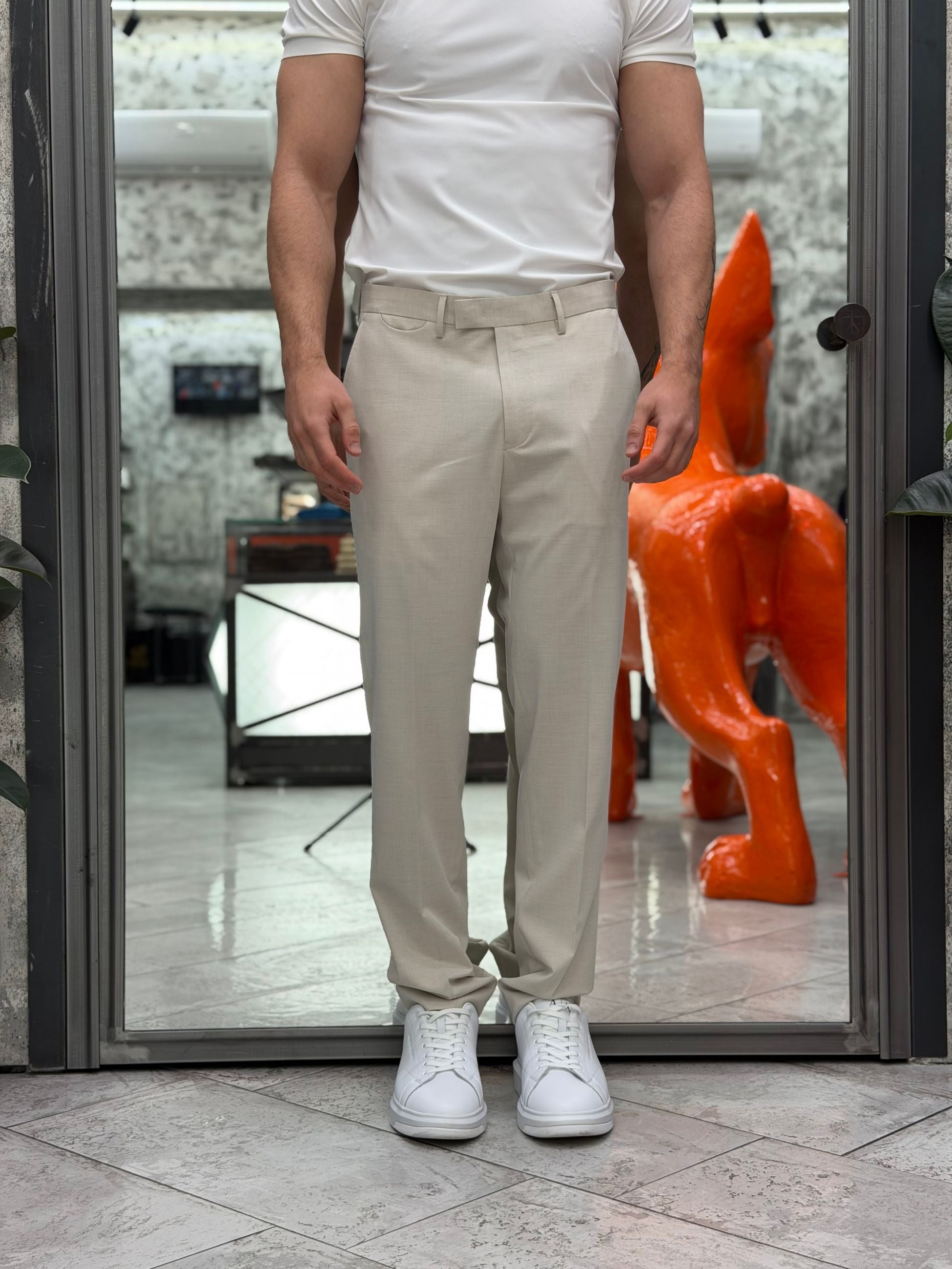 ABITO COMPLETO CON GIACCA MONOPETTO E PANTALONE REGULAR ABE47SS.ECR
