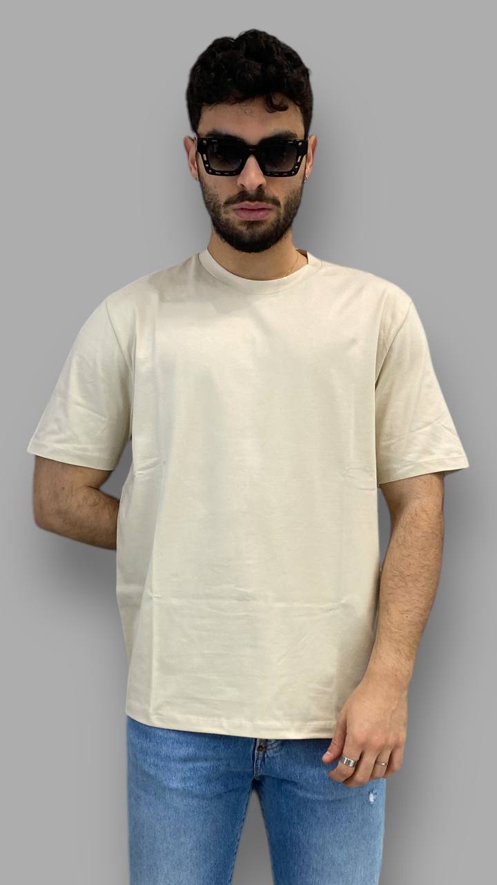 T-SHIRT BASIC IN COTONE ELASTICIZZATO