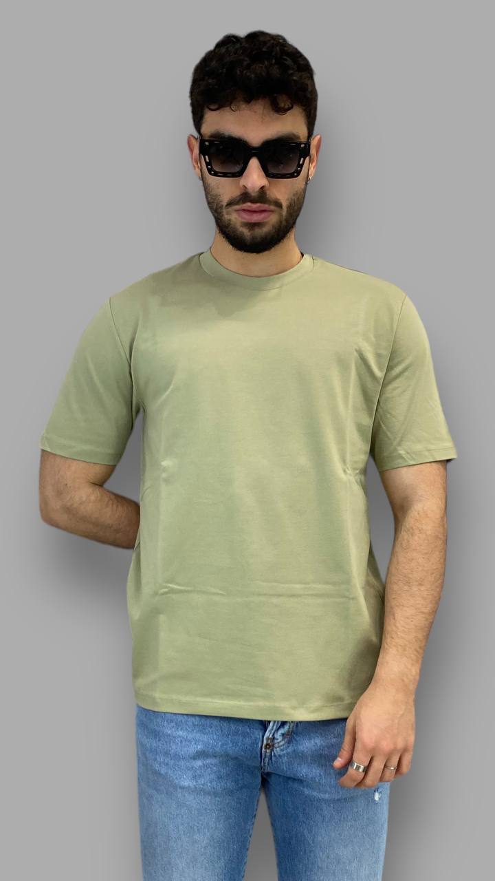 T-SHIRT BASIC IN COTONE ELASTICIZZATO