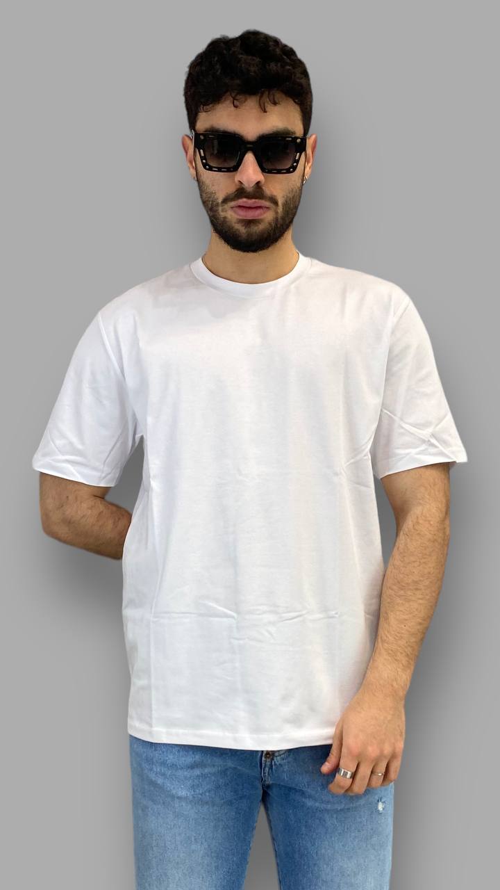 T-SHIRT BASIC IN COTONE ELASTICIZZATO