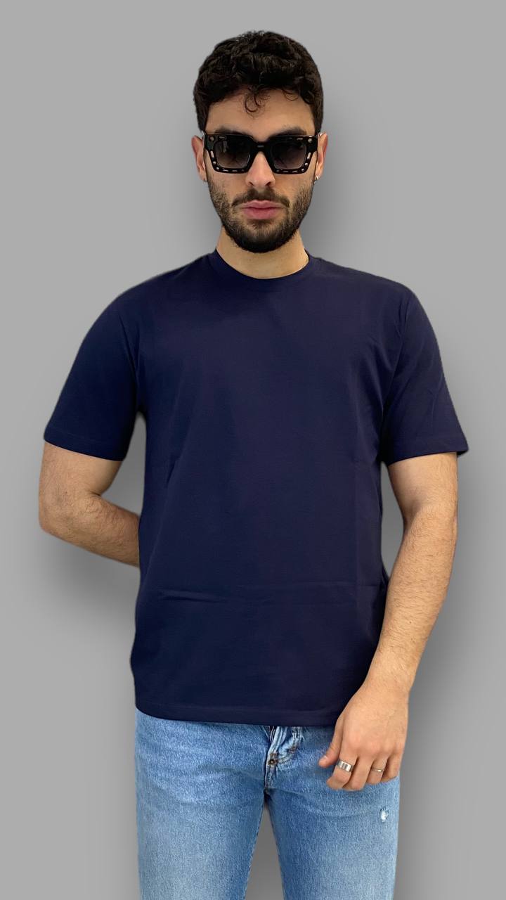 T-SHIRT BASIC IN COTONE ELASTICIZZATO