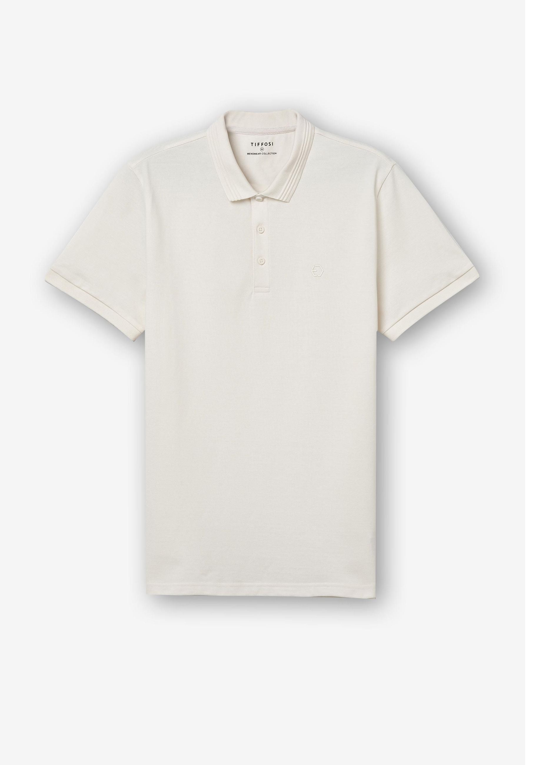 POLO MANNING_2 IN 100% COTONE PIQUET CON LOGO LATO CUORE TONO SU TONO - REGULAR FIT 10050806.BEIC