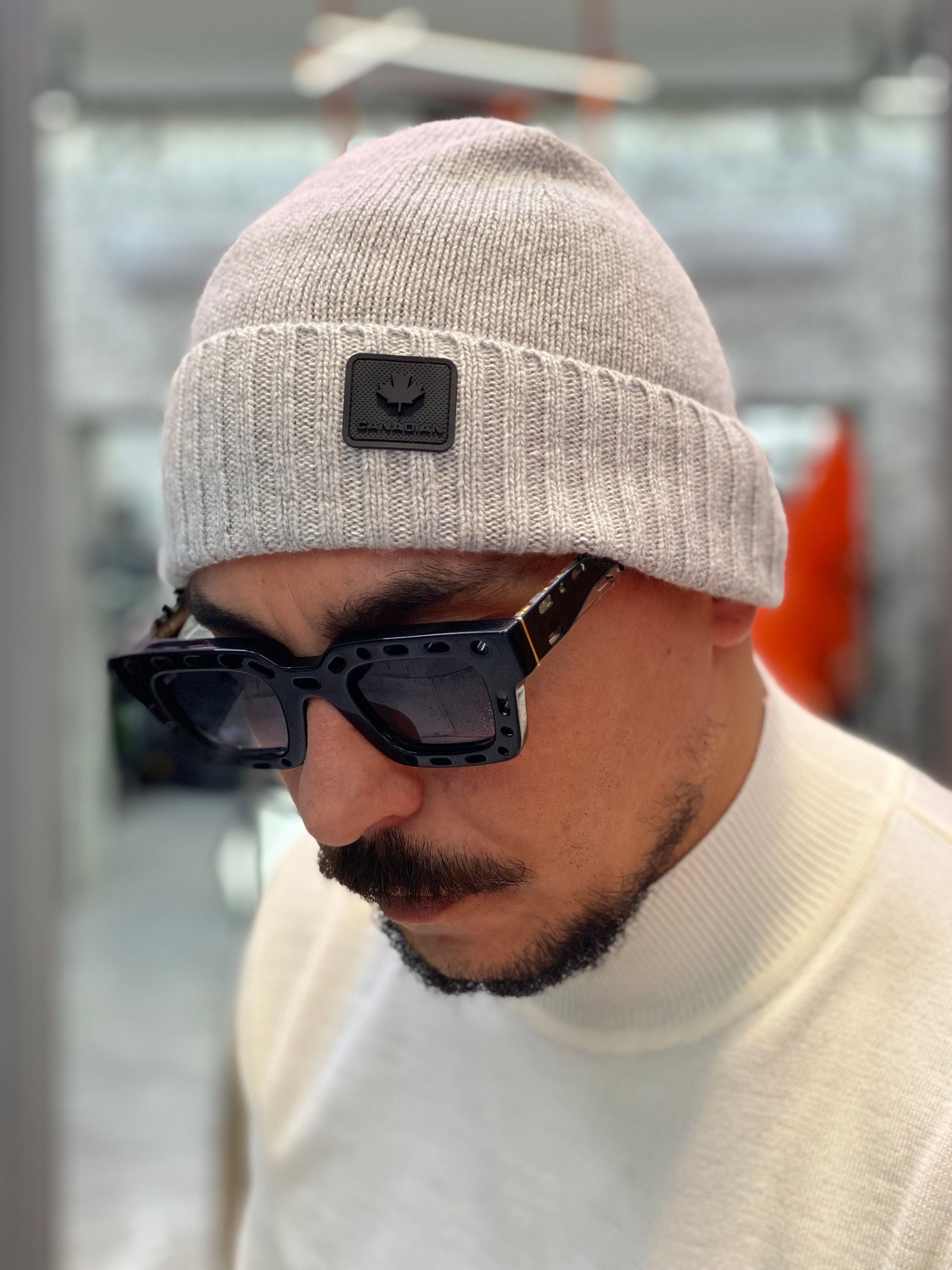 CAPPELLO BEANIE LANA E CASHMERE CN.A24119.GRI