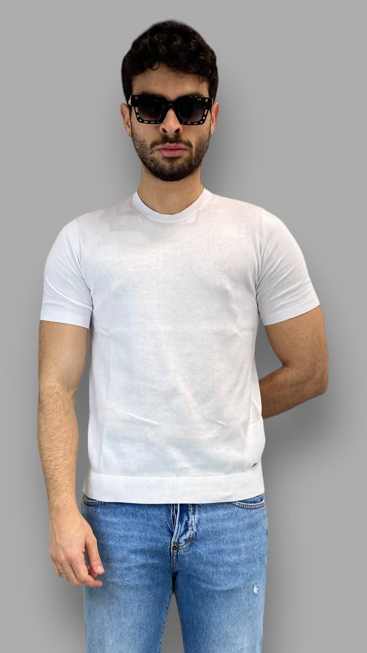 T-SHIRT BASIC IN FILO - COTONE EXTRAFINE - SLIM FIT