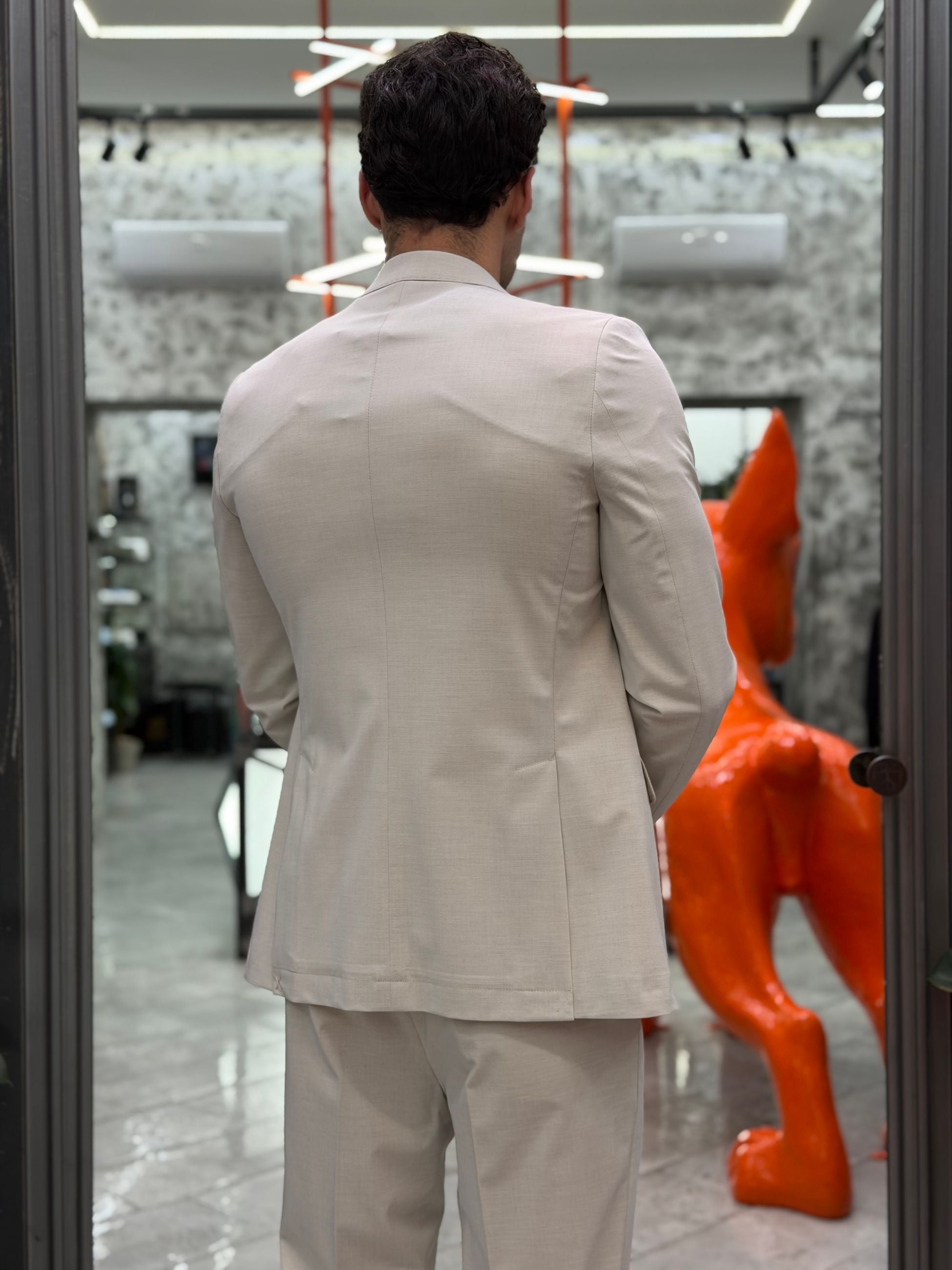 ABITO COMPLETO CON GIACCA MONOPETTO E PANTALONE REGULAR ABE47SS.ECR