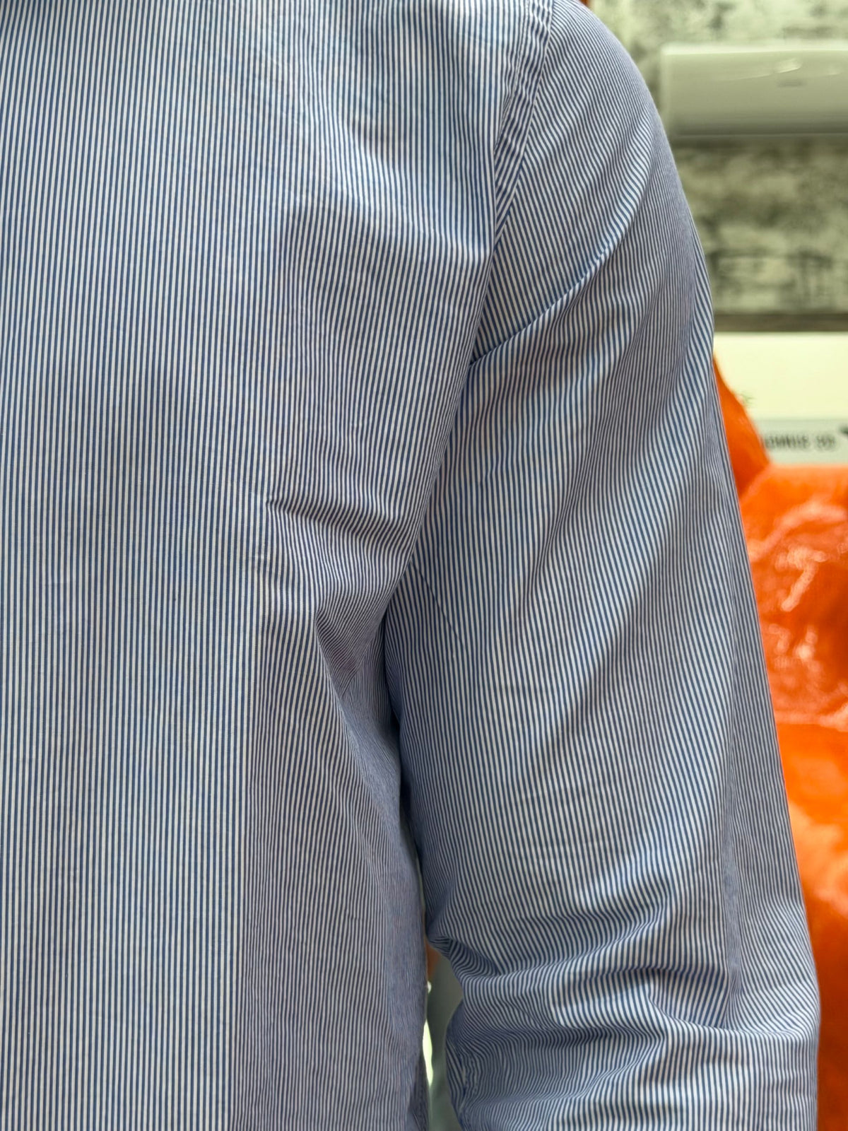 CAMICIA COLLO ITALIANO IN PURO COTONE A RIGHE STRETTE - SLIM FIT 27W12CA STRIPE1.CEL