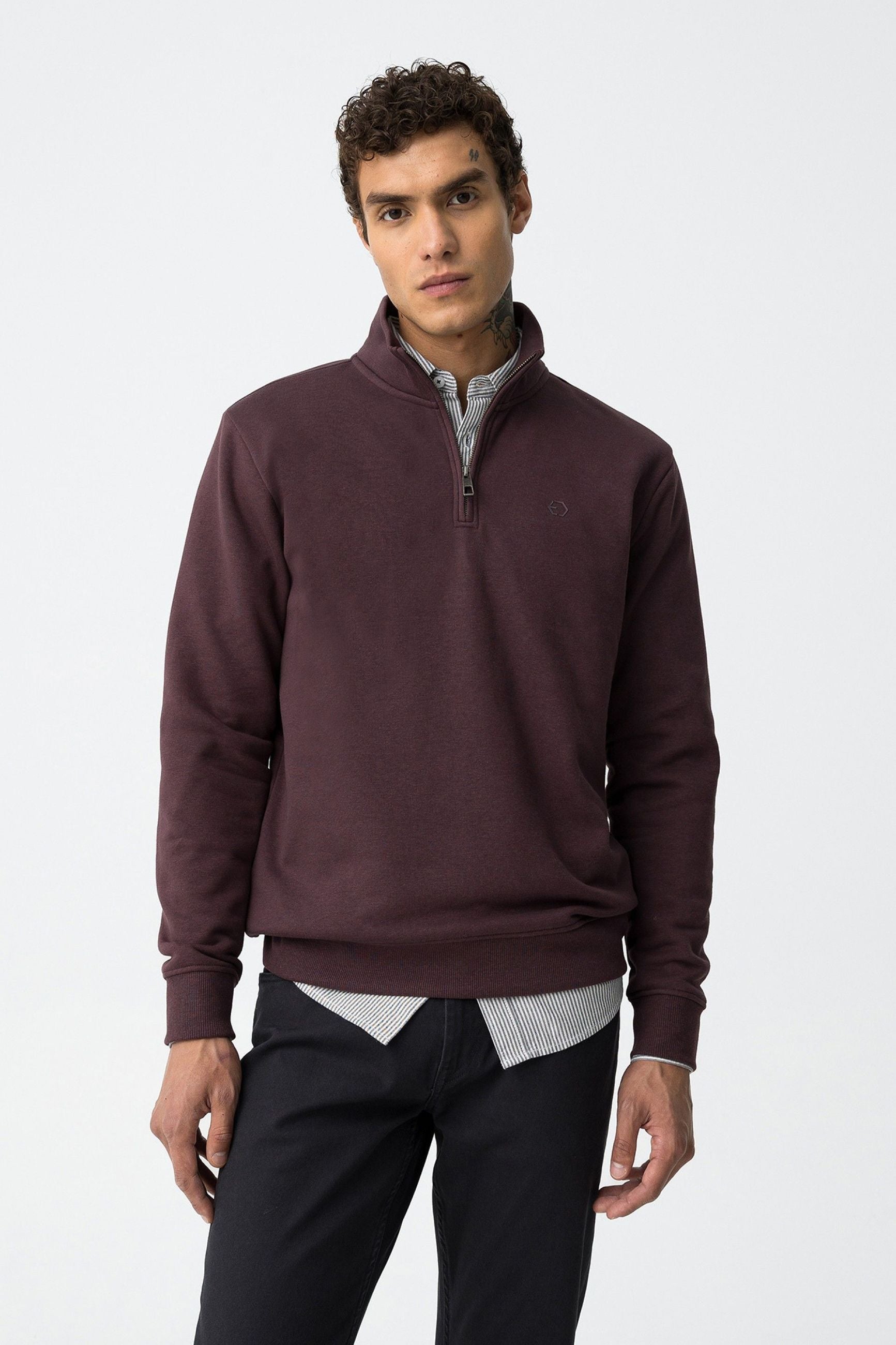 FELPA JAMIR MEZZA ZIP - COMFORT FIT 10061521.MAR